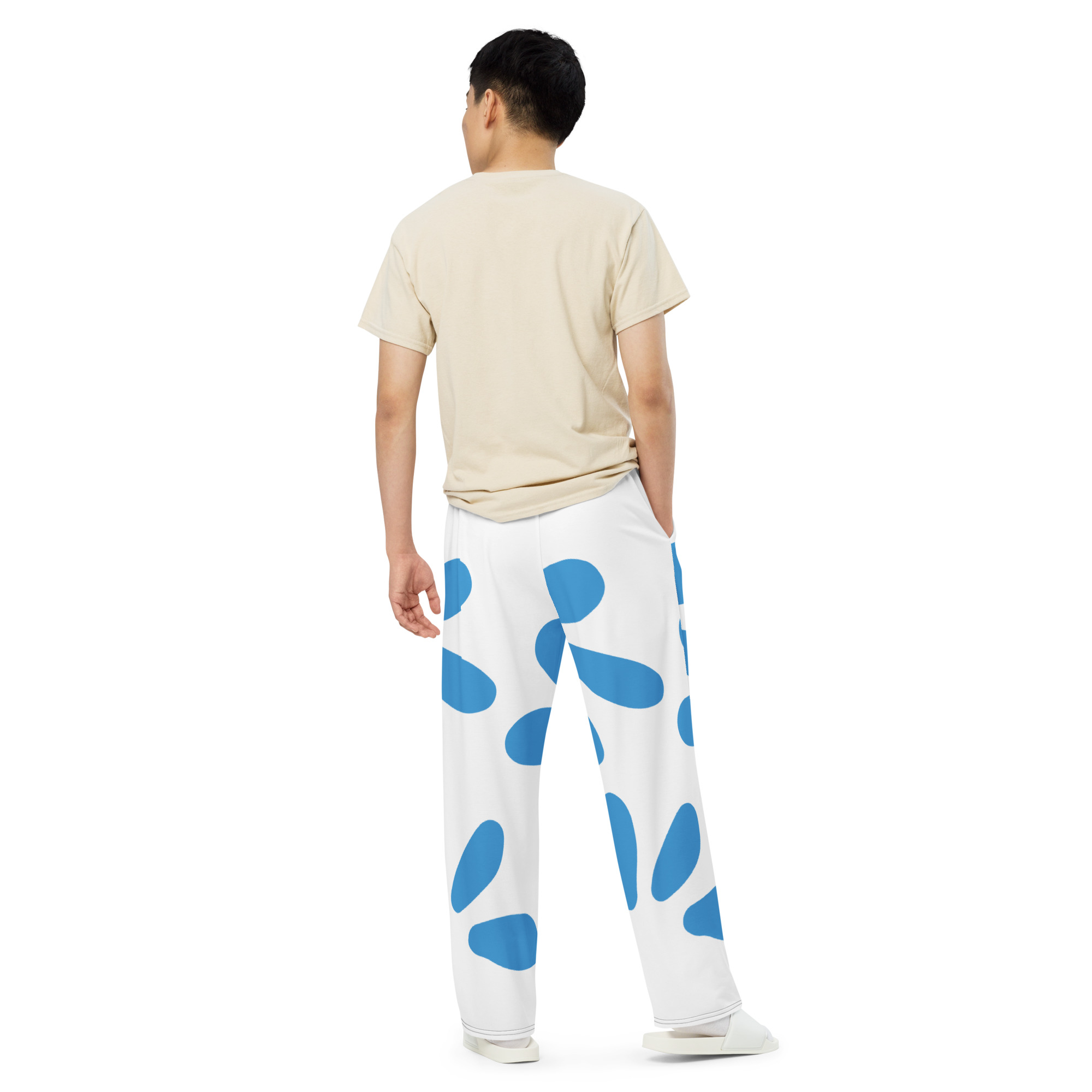 All-over print unisex wide-leg pants