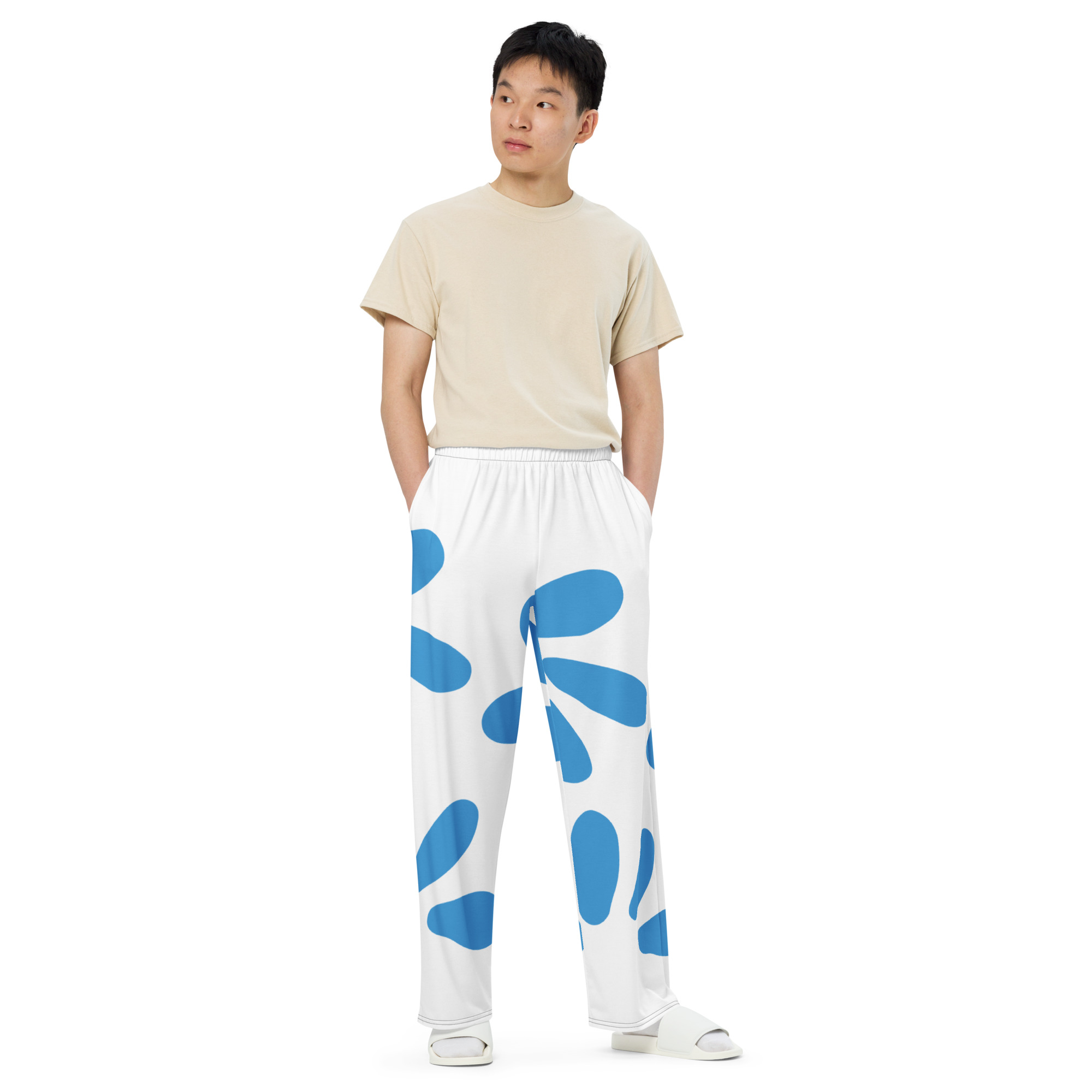 All-over print unisex wide-leg pants