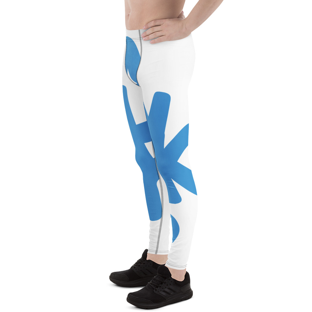 Men’s Athletic Leggings with “Thanks” Print