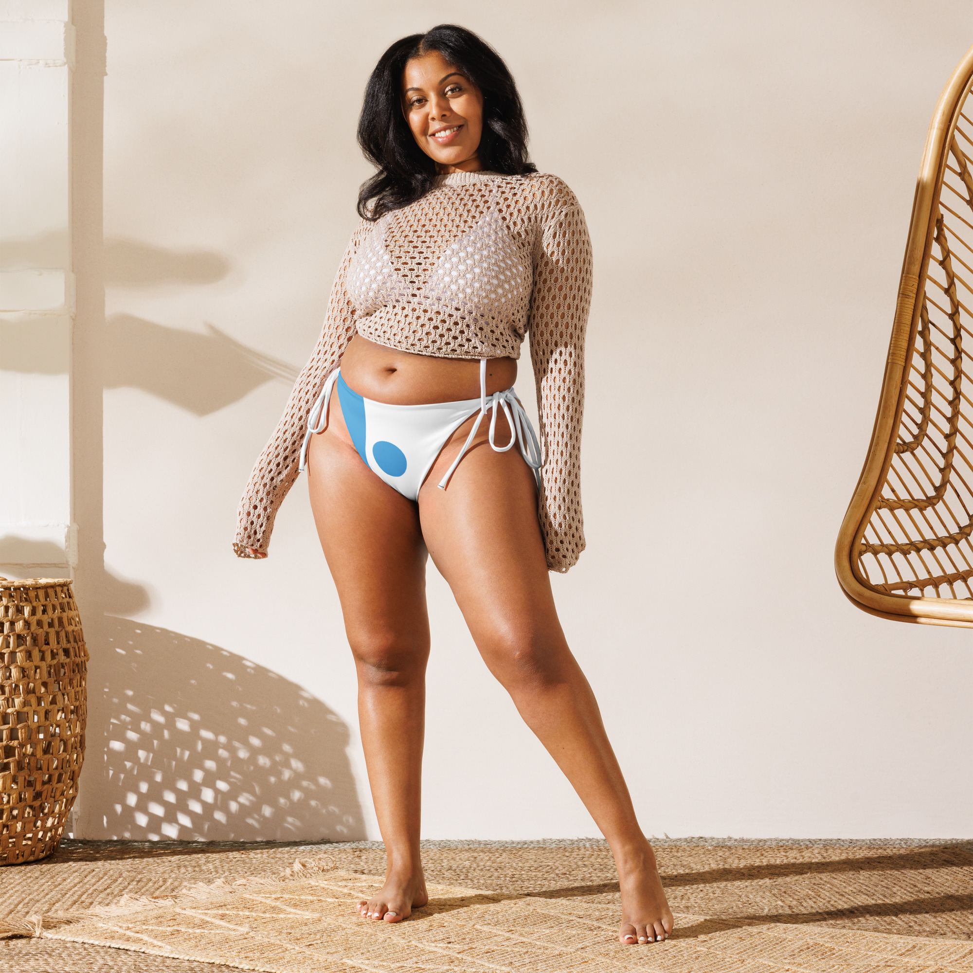 Fresh recycled string bikini bottom