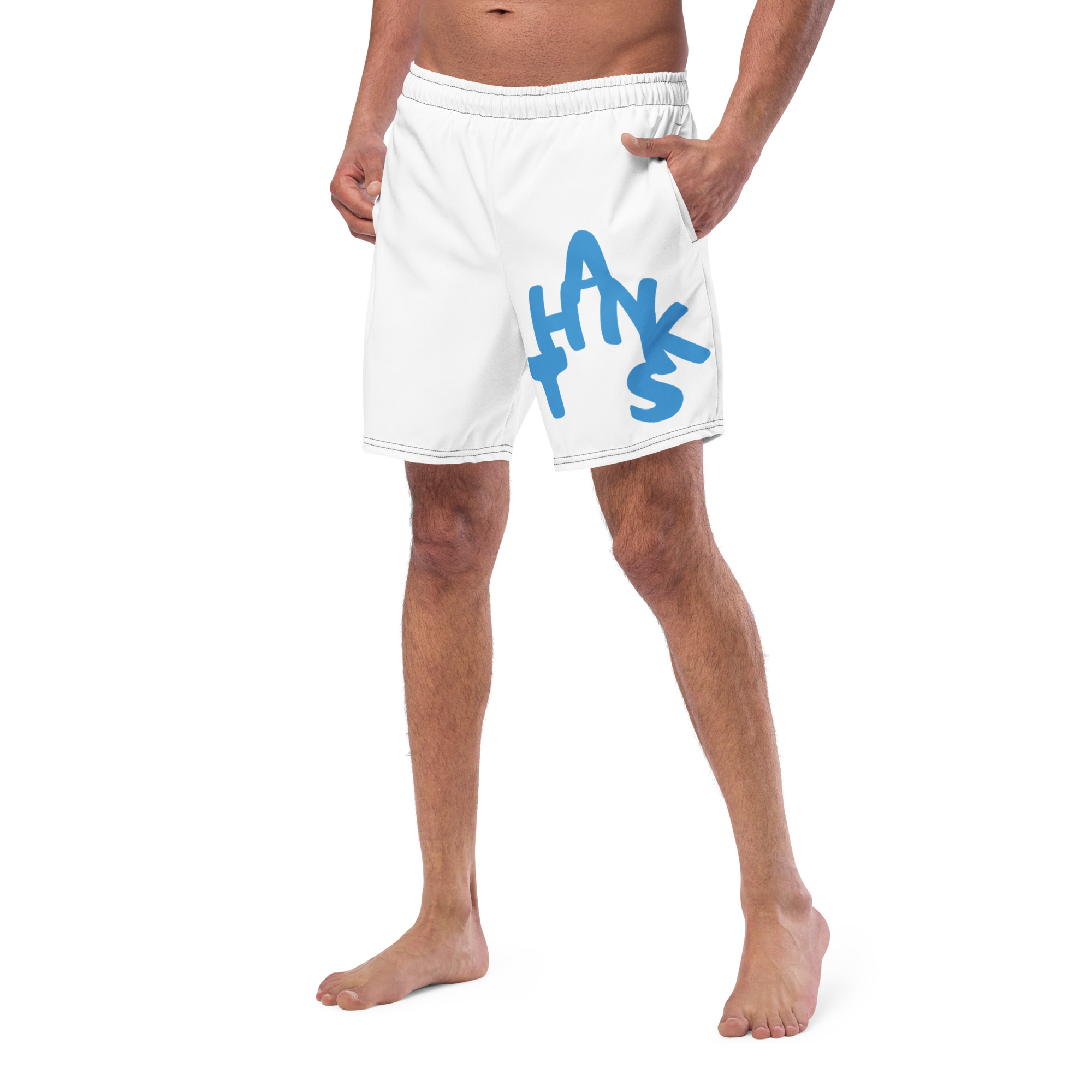 Men’s Recycled Thankful Graphic Swim Trunks