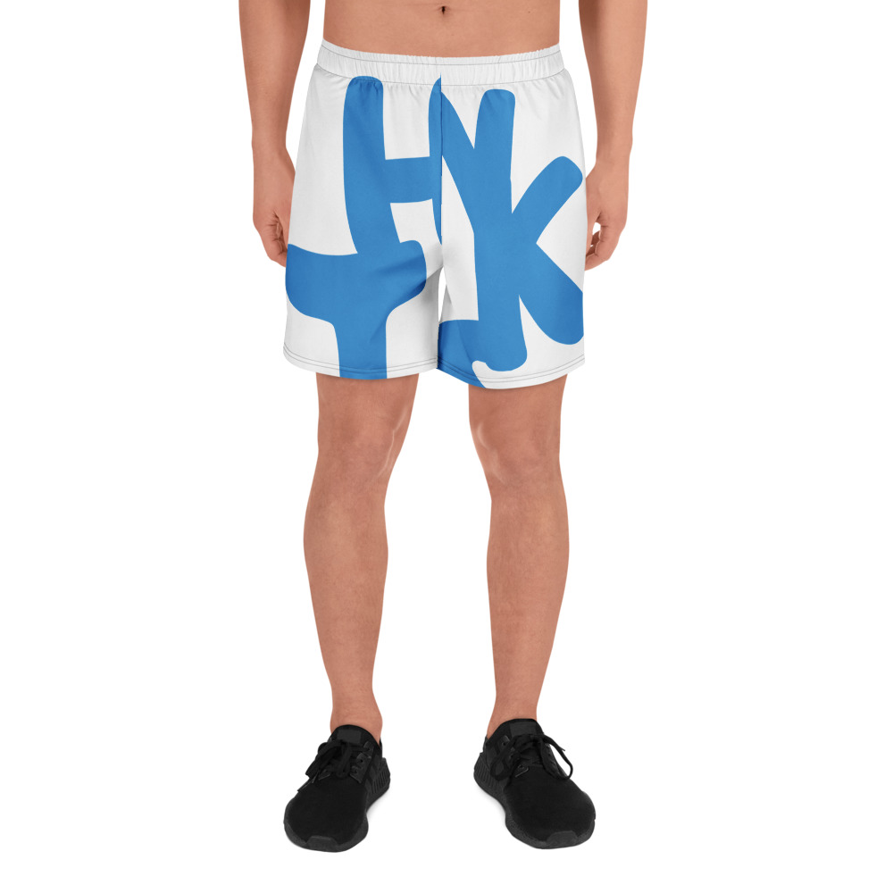 Men’s All-Over “Thanks” Athletic Long Shorts