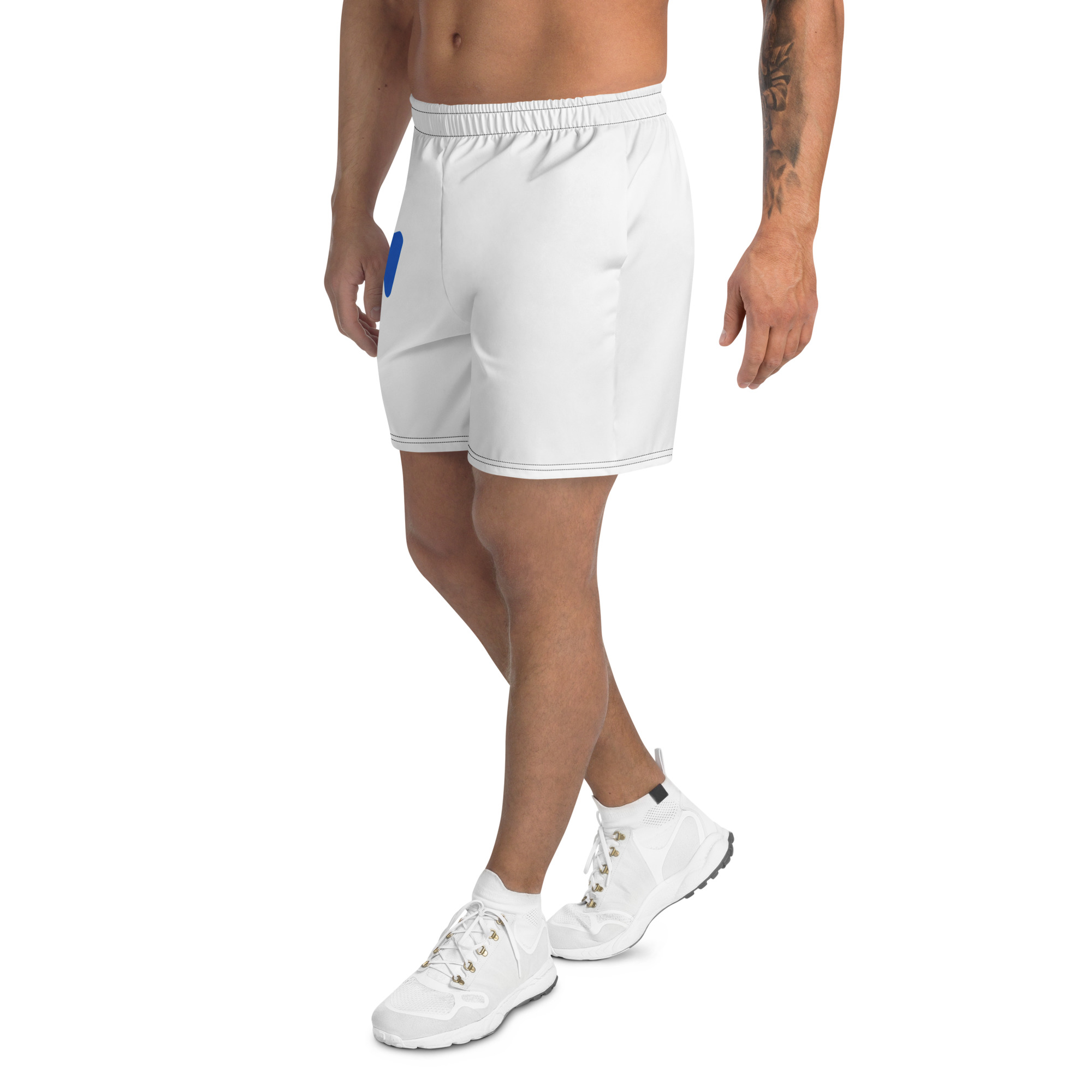 Full-print athletic long shorts