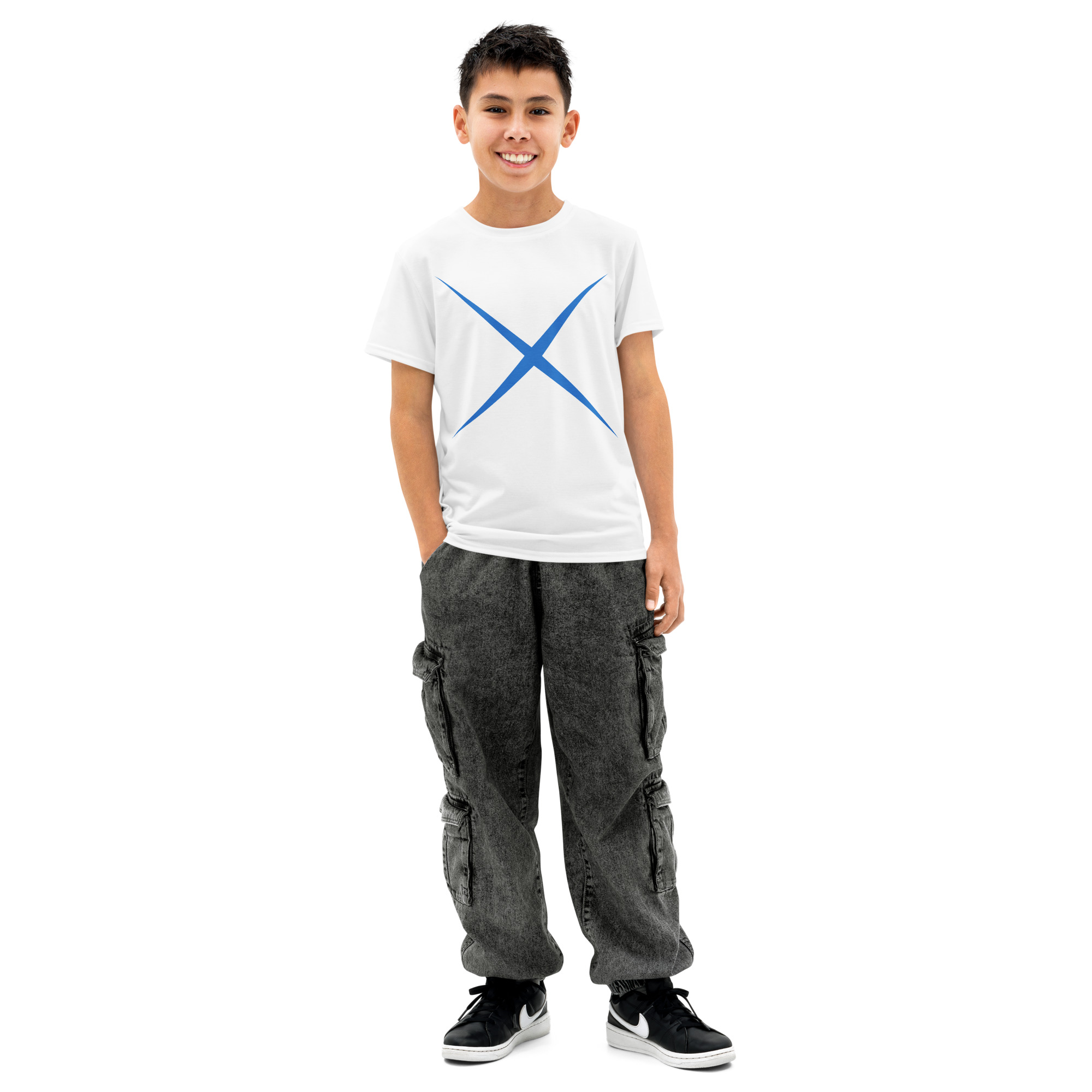 Youth round neck cotton tee