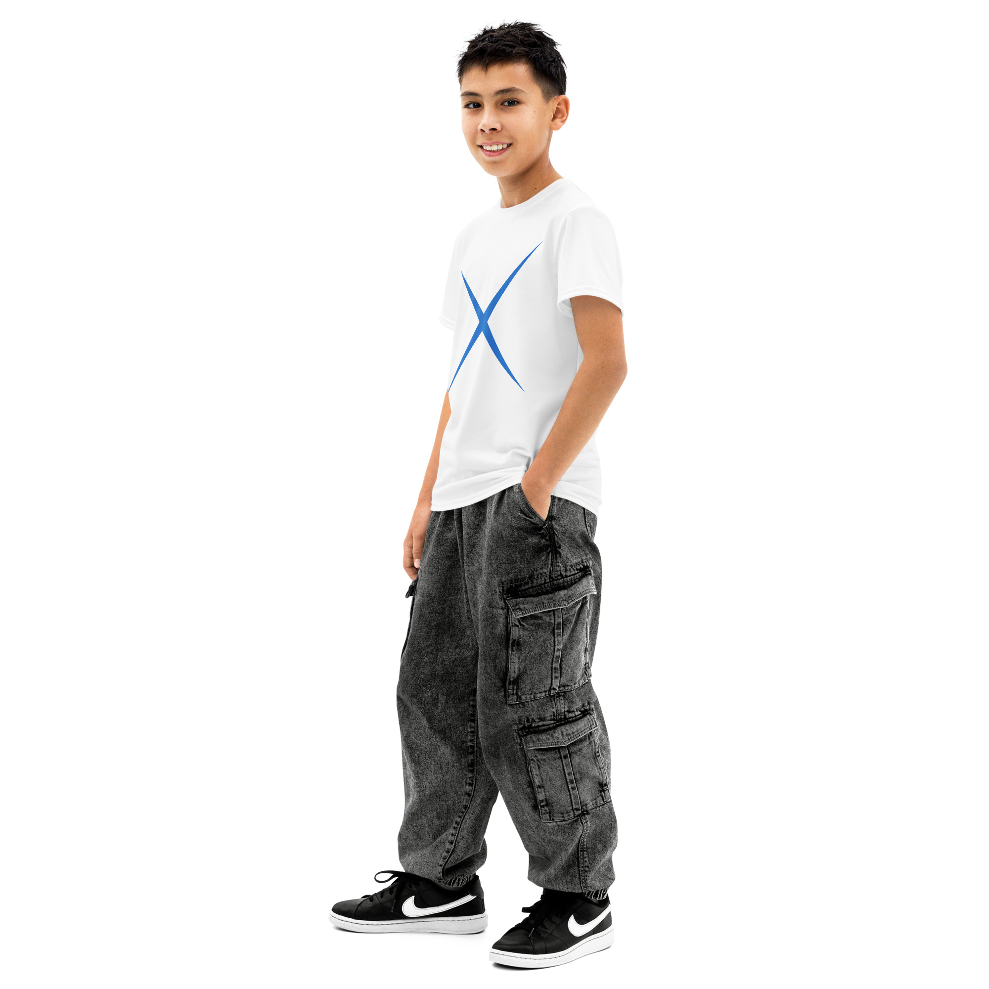 Youth round neck cotton tee