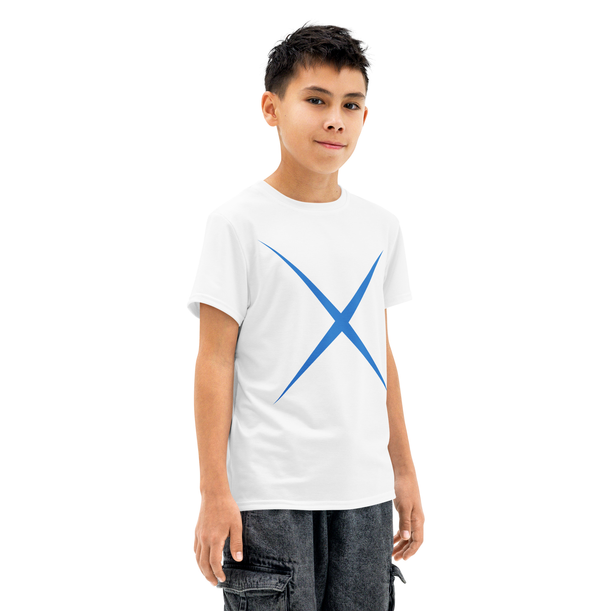 Youth round neck cotton tee