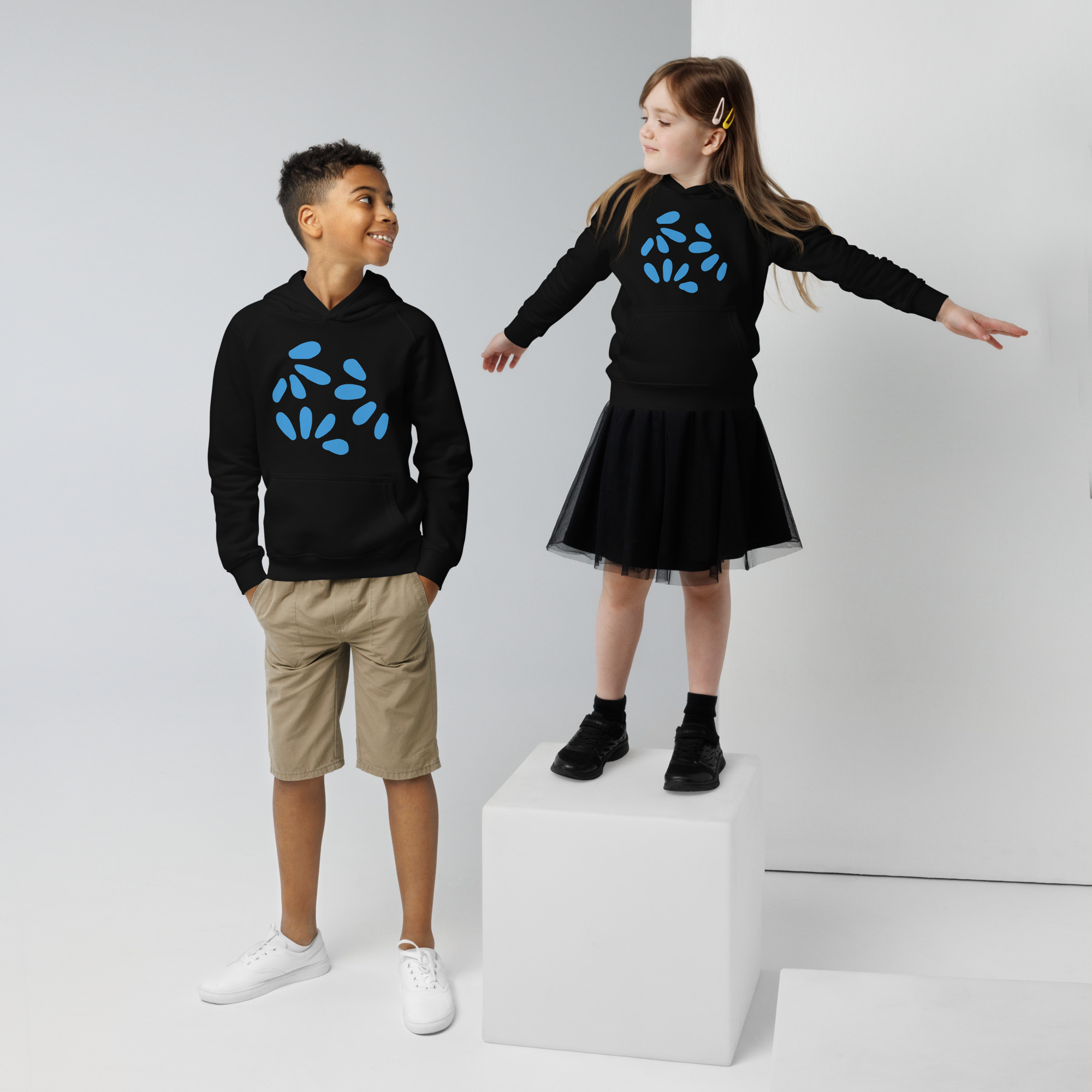 Youth environmentally conscious hoodie