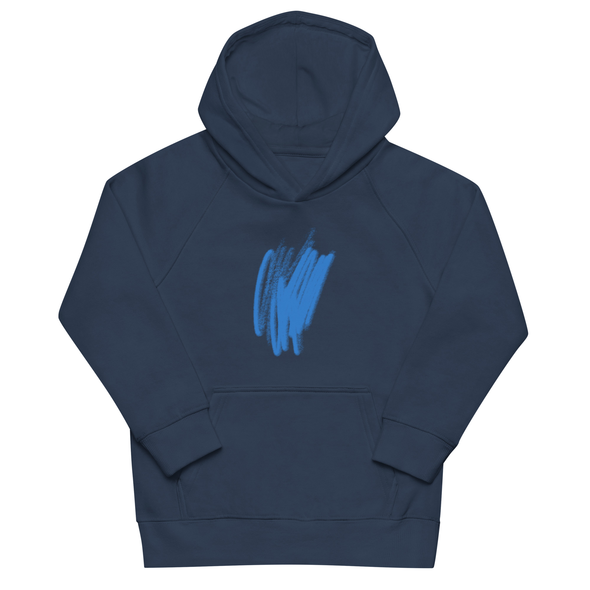 Kids Blue Scribble Eco Hoodie