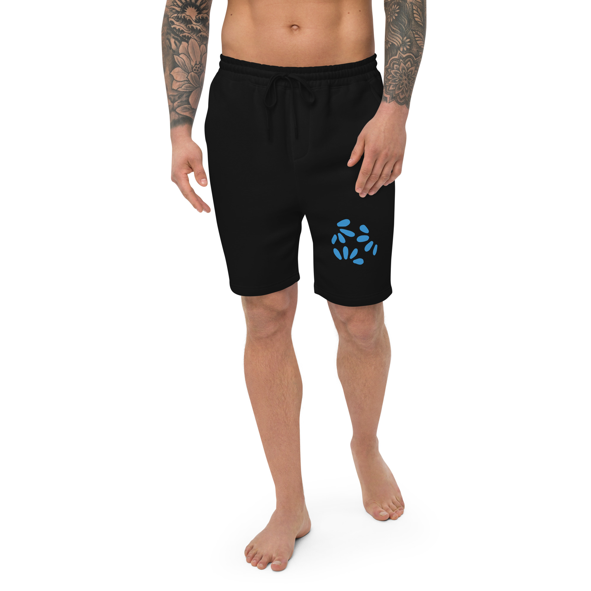 Fleece athletic shorts for men