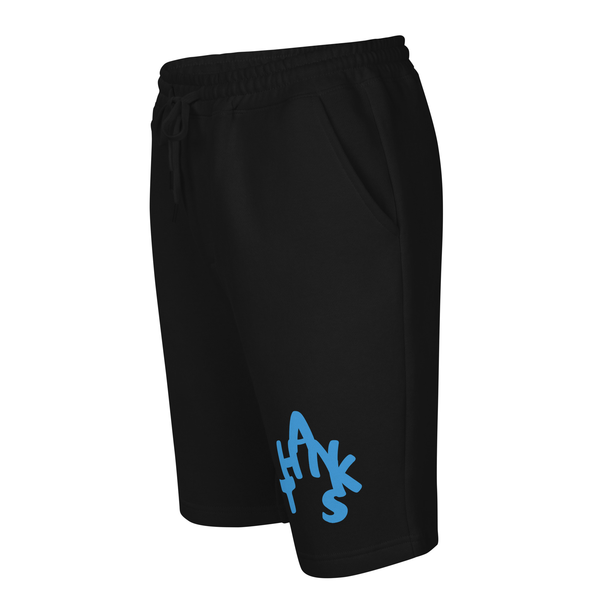 Men’s Fleece Lounge Shorts with Gratitude Print