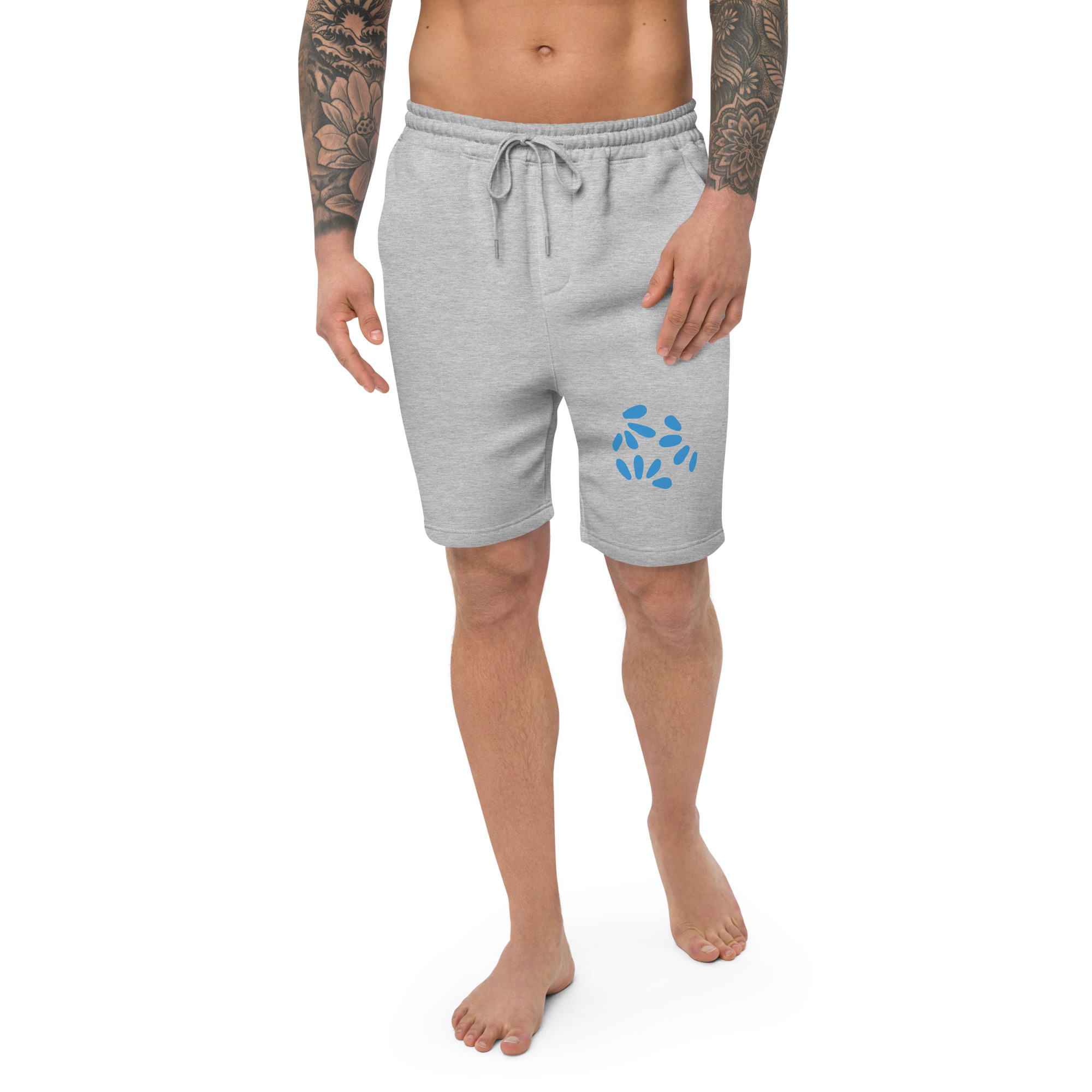 Fleece athletic shorts for men