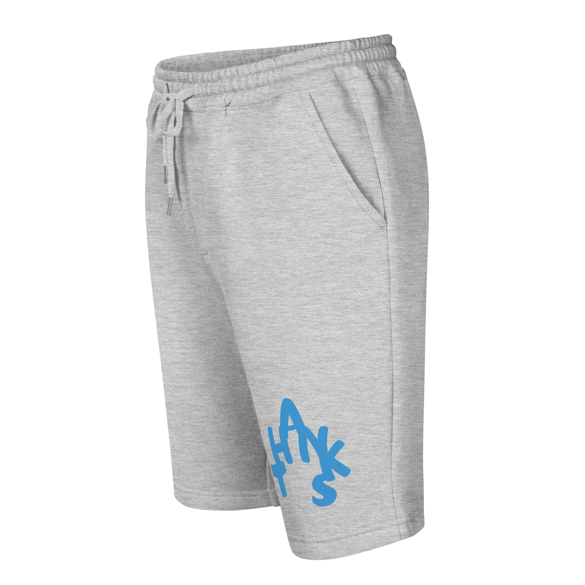 Men’s Fleece Lounge Shorts with Gratitude Print