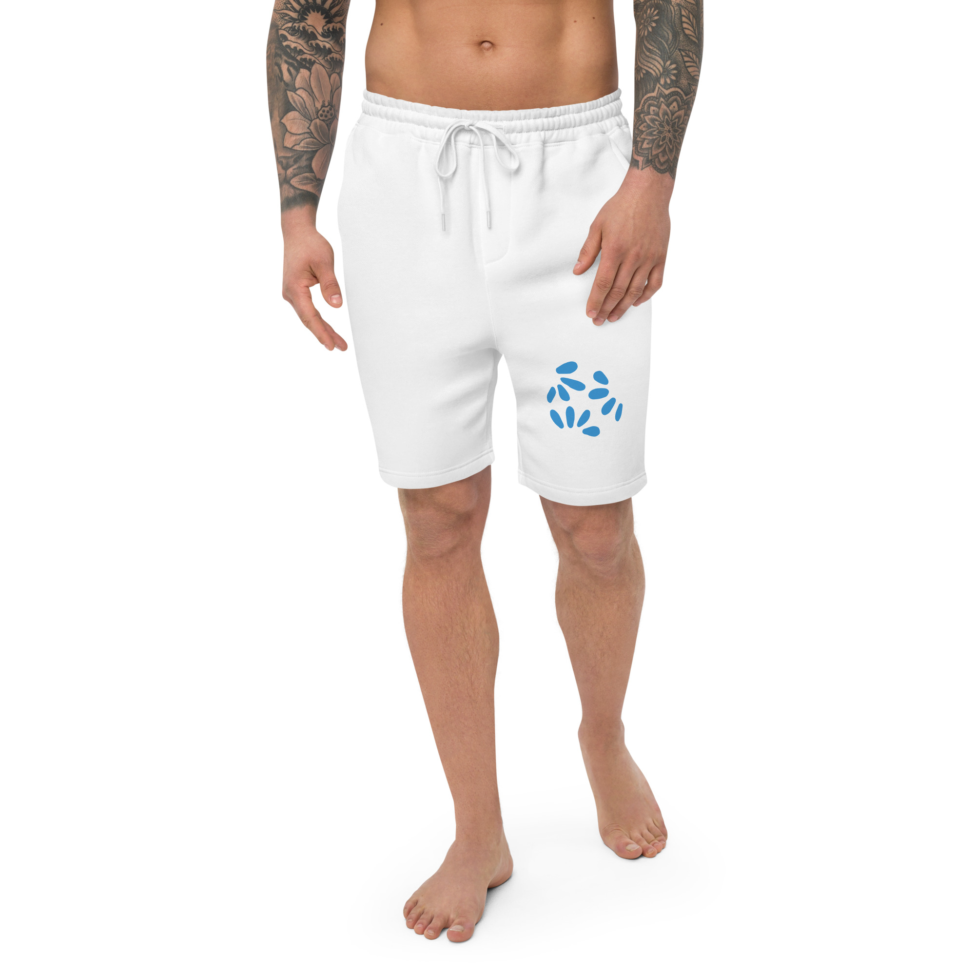 Fleece athletic shorts for men