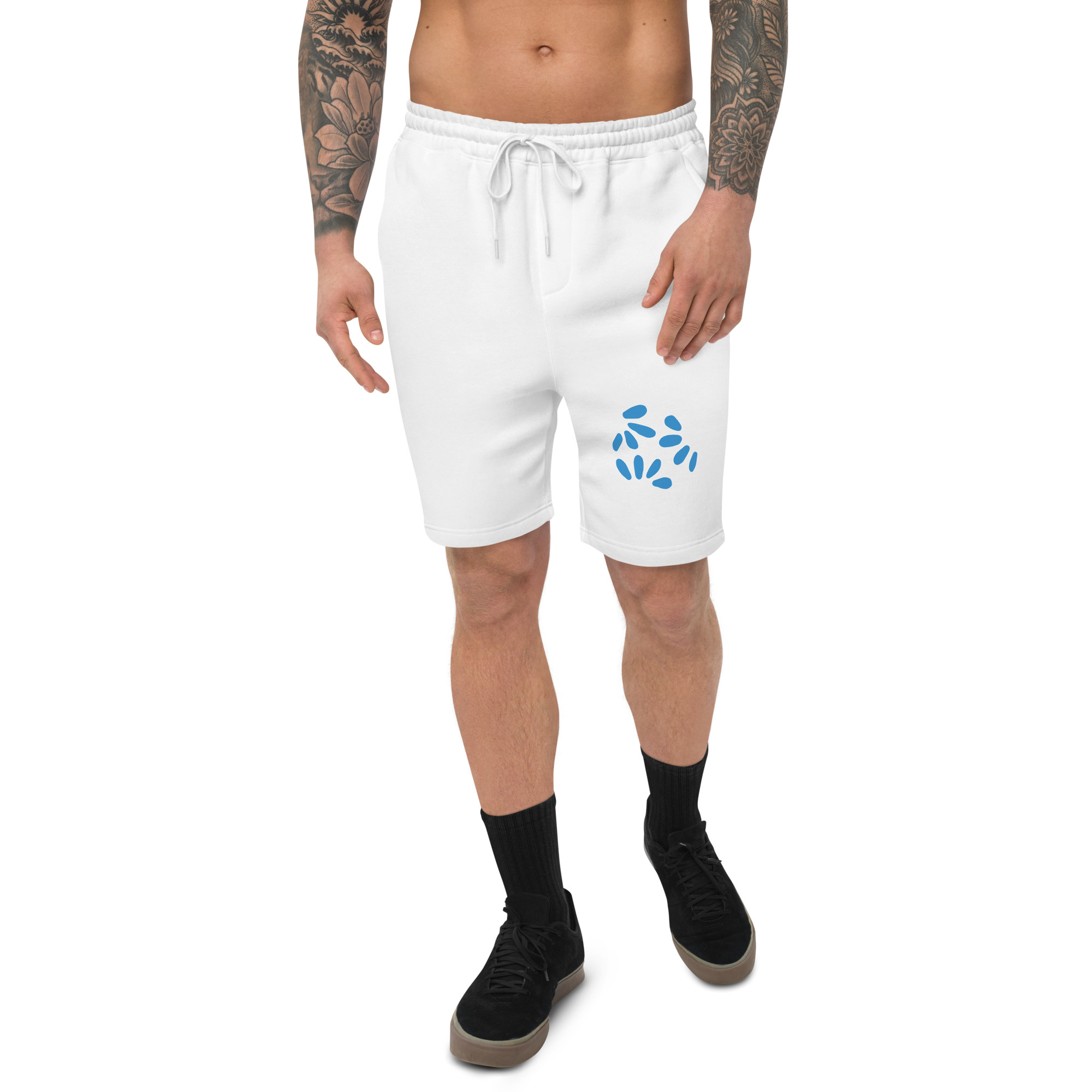 Fleece athletic shorts for men