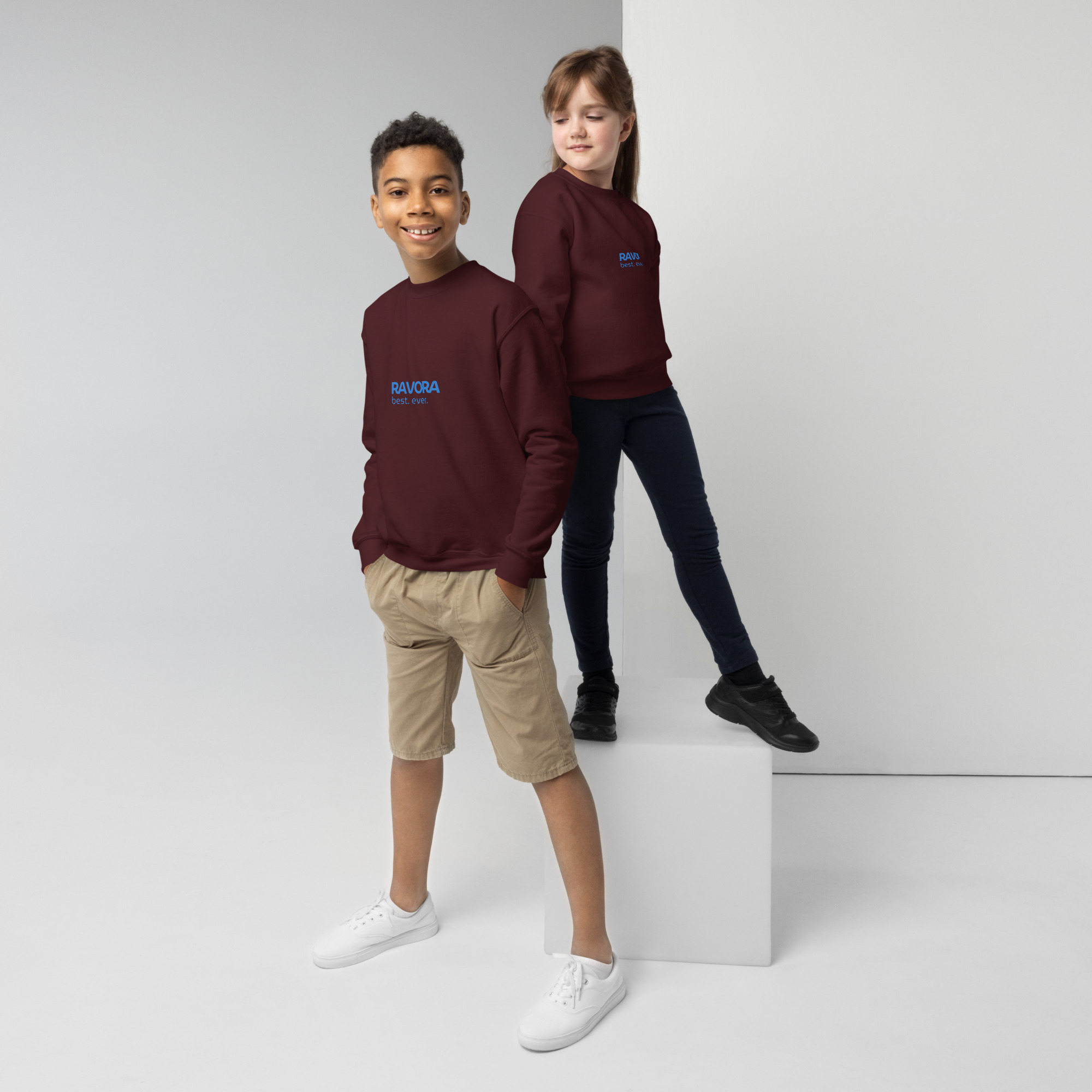 Youth RAVORA Crewneck Logo Sweatshirt