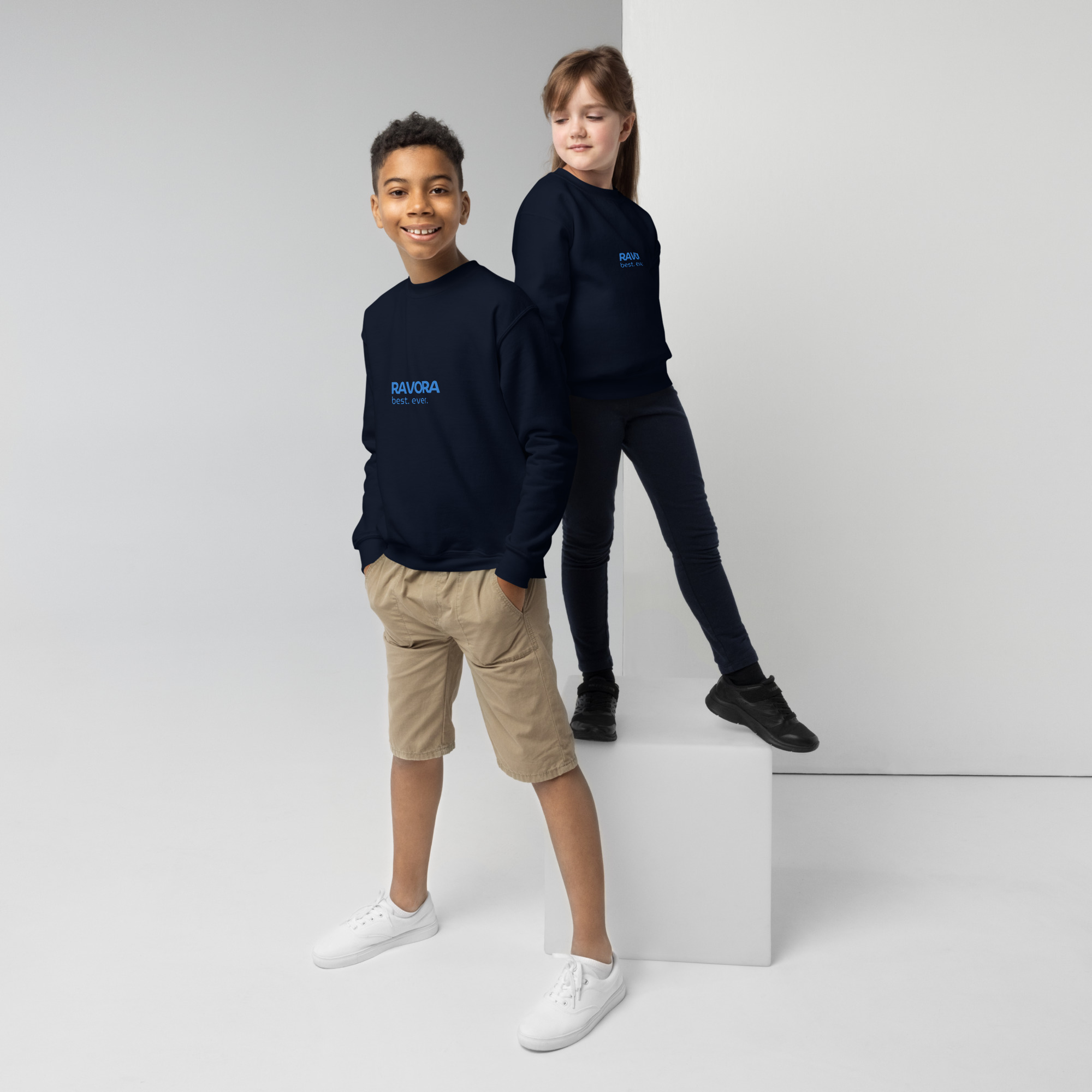 Youth RAVORA Crewneck Logo Sweatshirt