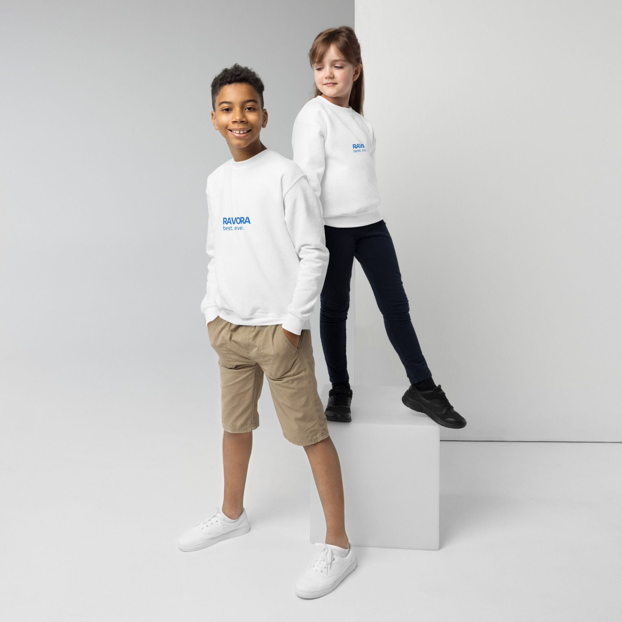 Youth RAVORA Crewneck Logo Sweatshirt