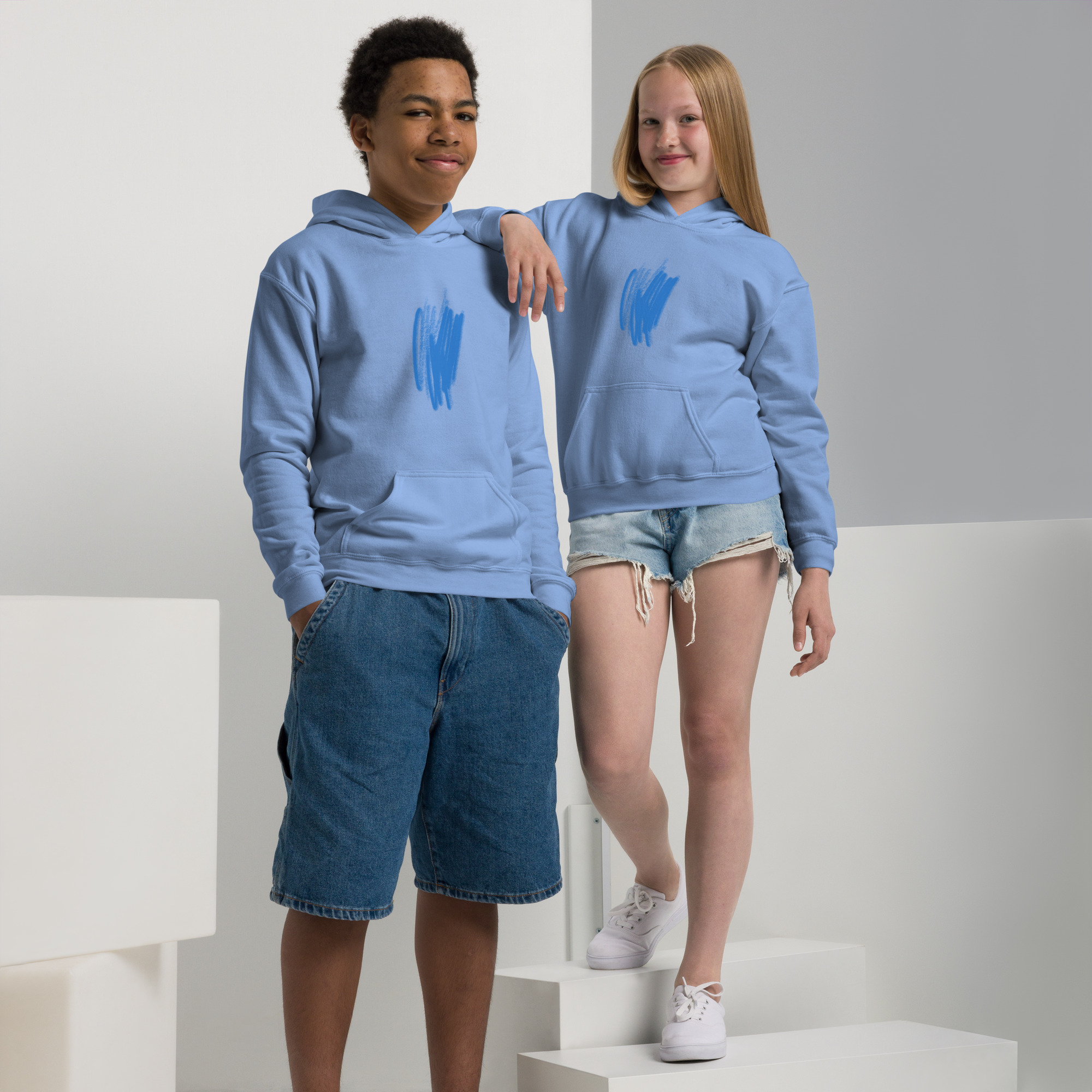 Youth Warm Scribble Blend Hoodie