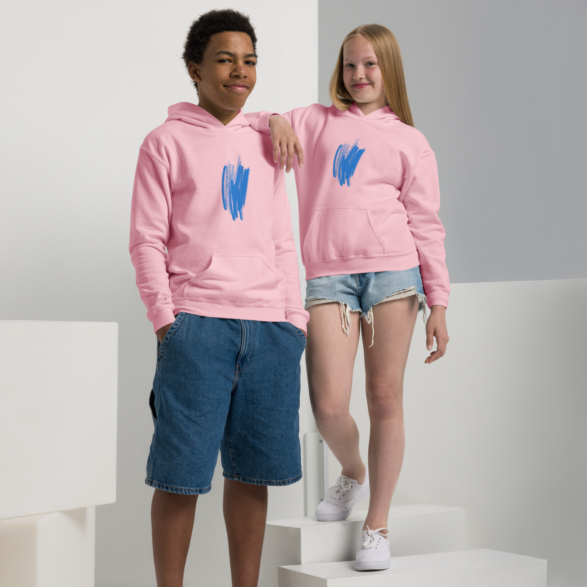 Youth Warm Scribble Blend Hoodie