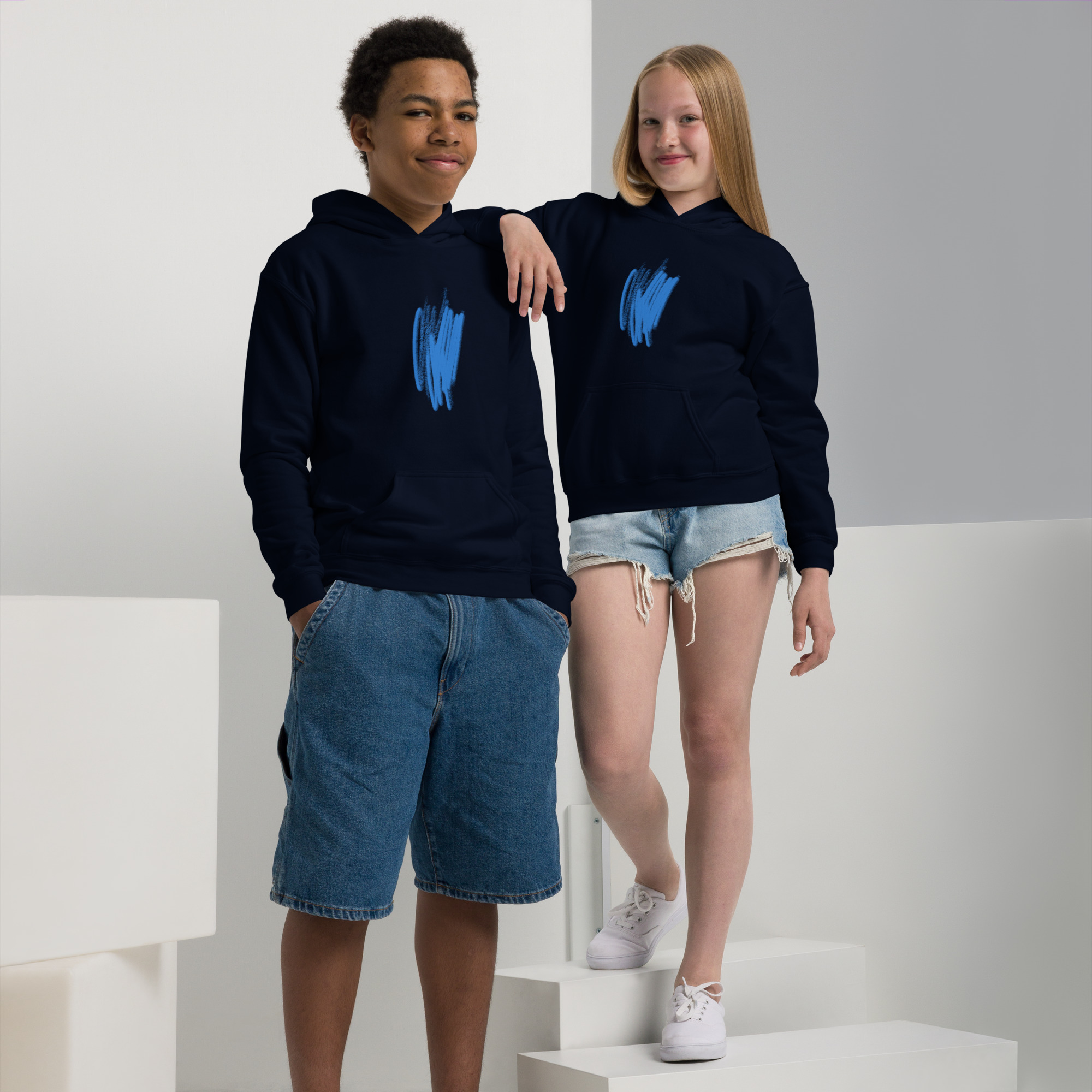 Youth Warm Scribble Blend Hoodie