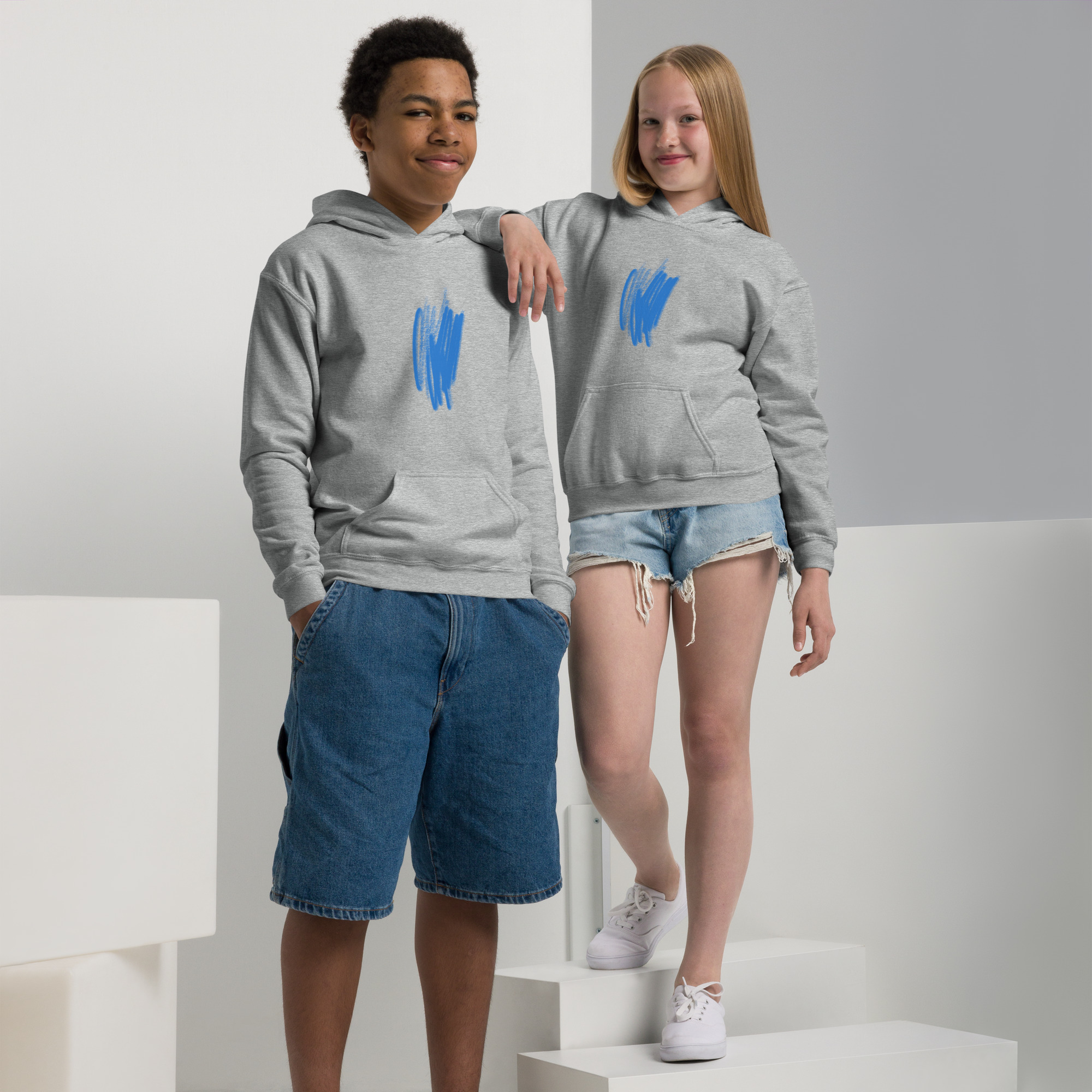 Youth Warm Scribble Blend Hoodie