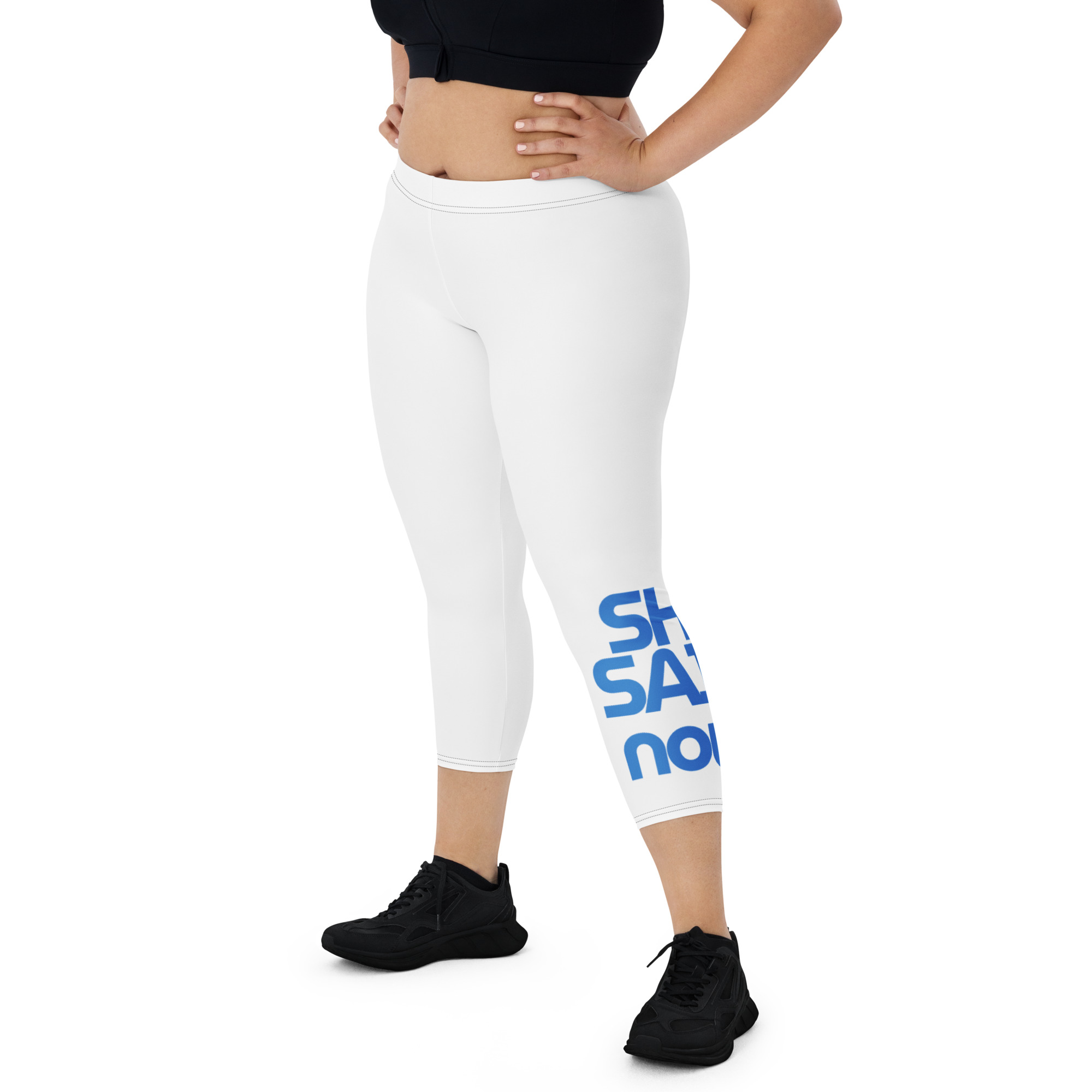 Statement Print Capri Leggings