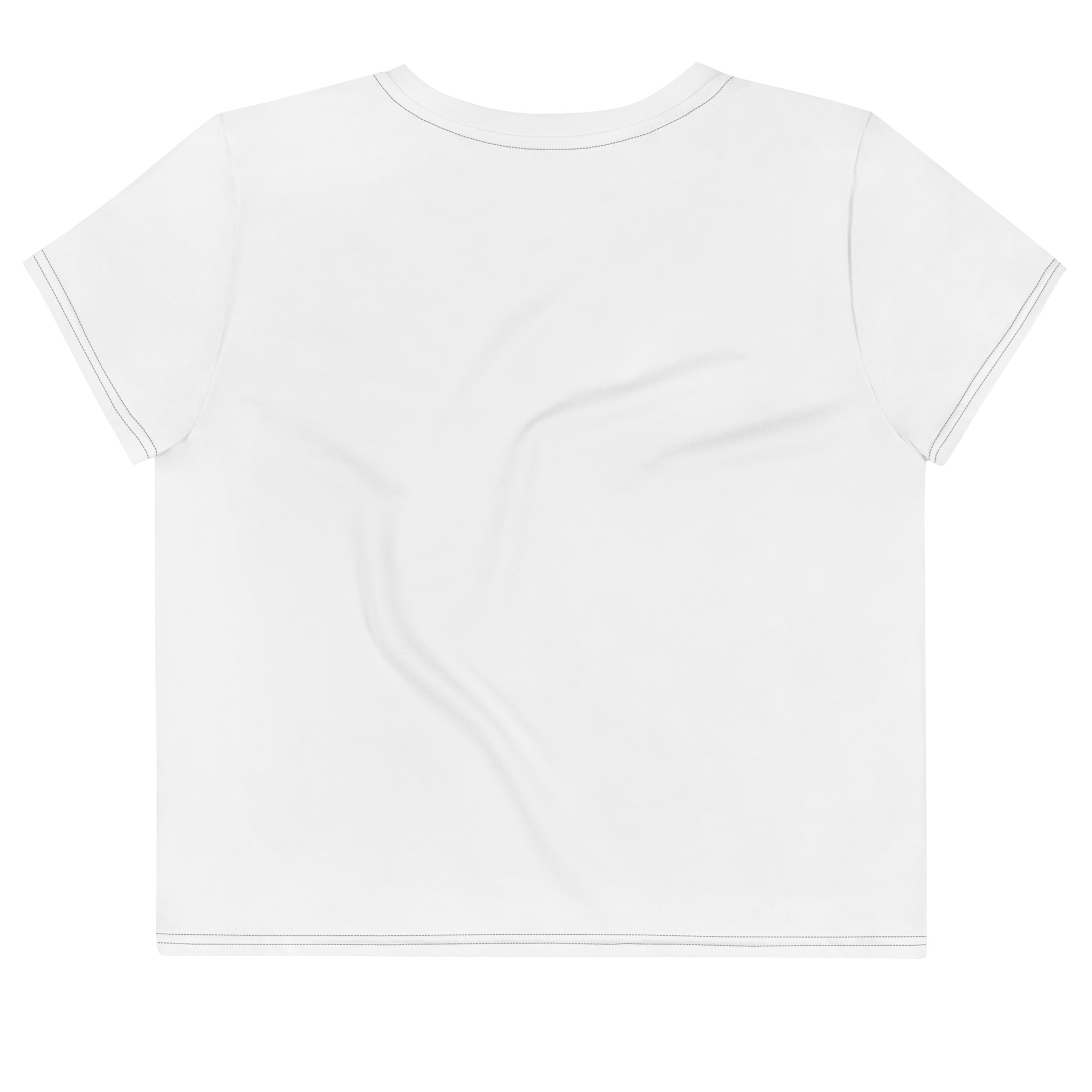 Playful Gratitude Print Cropped Tee