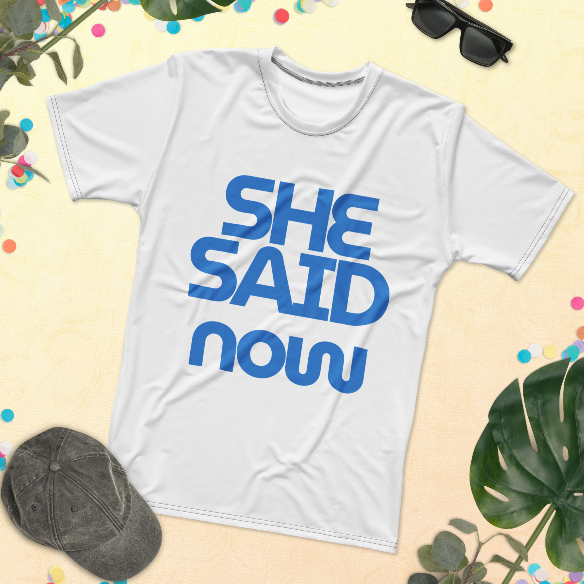 Minimal “She Said Now” Graphic Tee