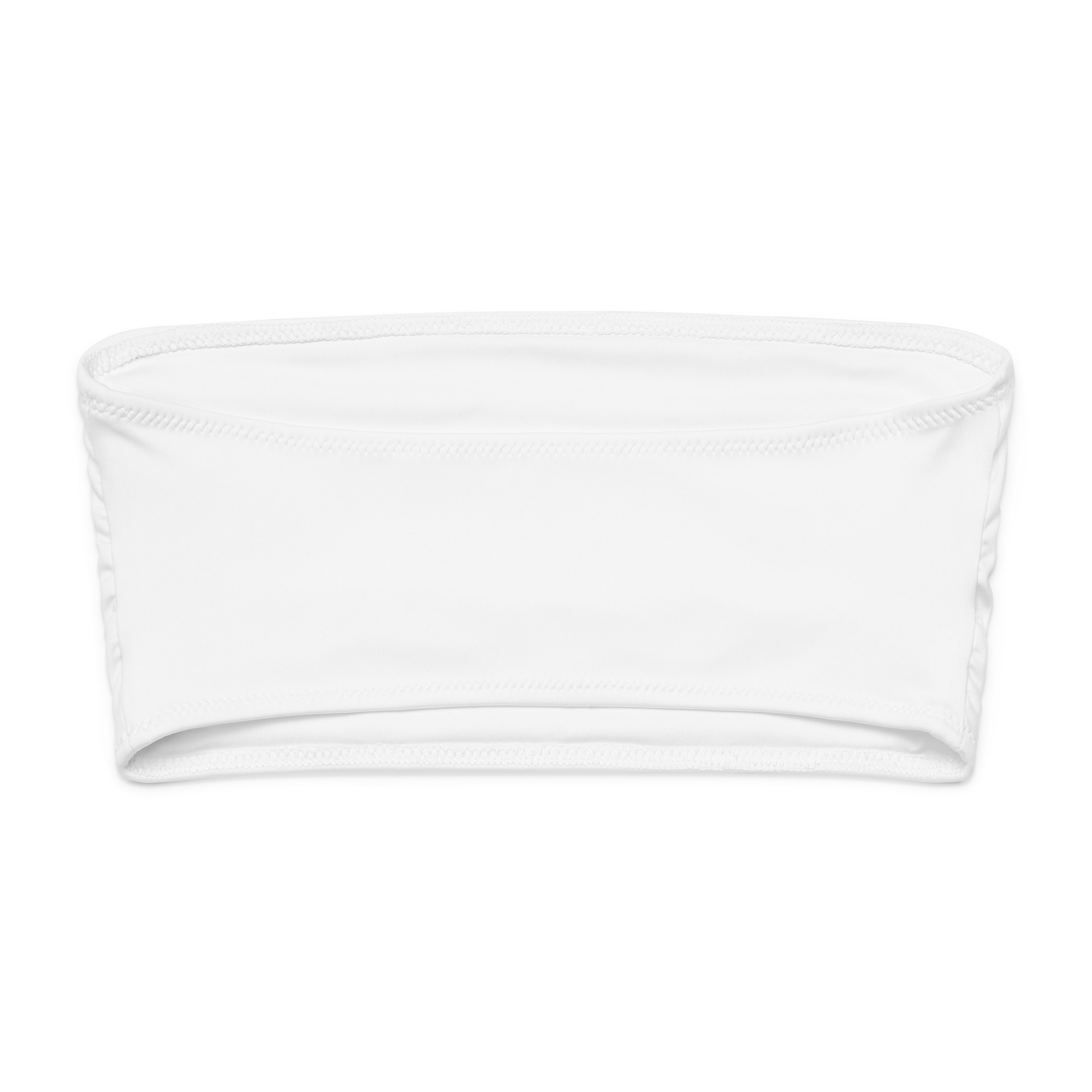 Sustainable strapless swim top