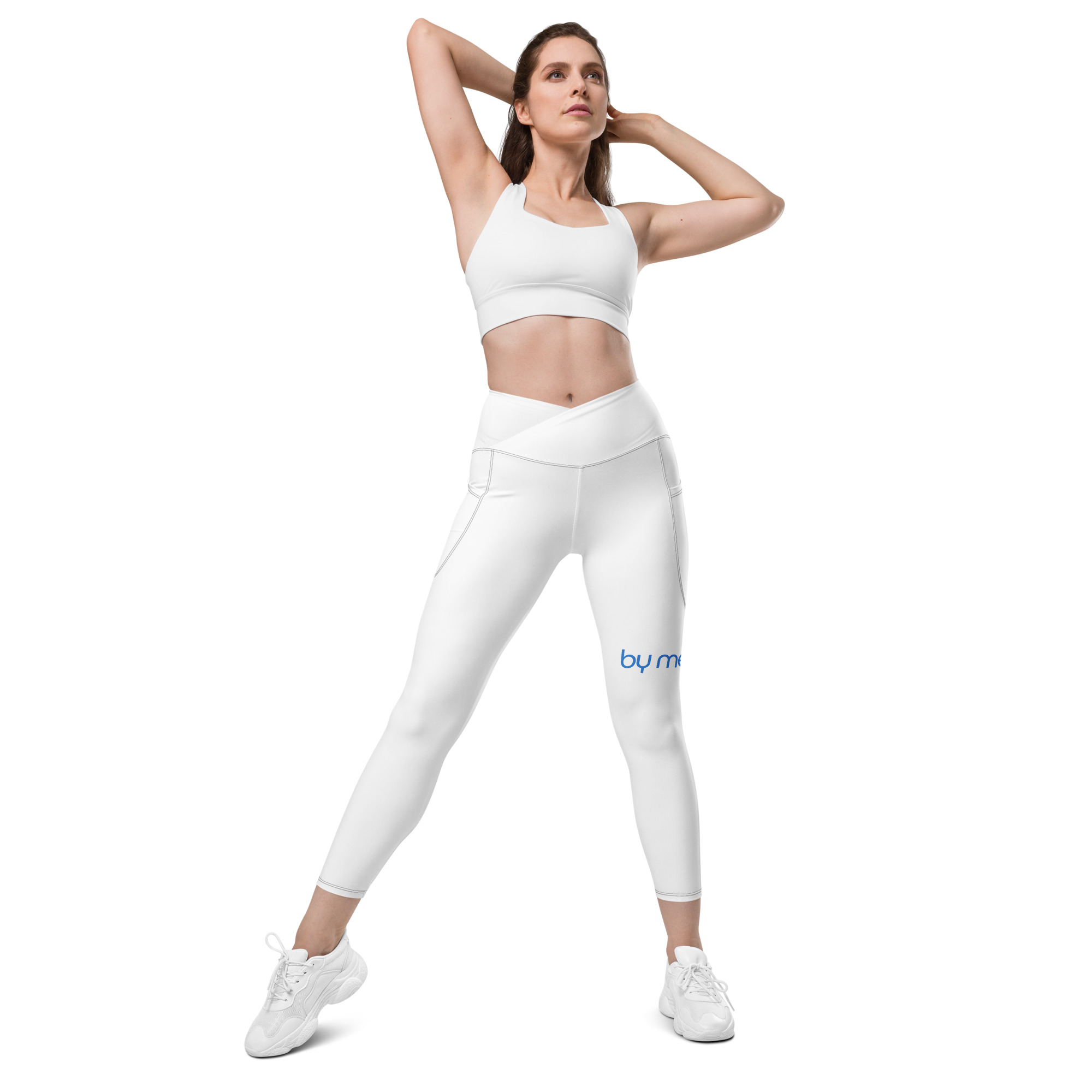 Women’s crossover leggings with pockets