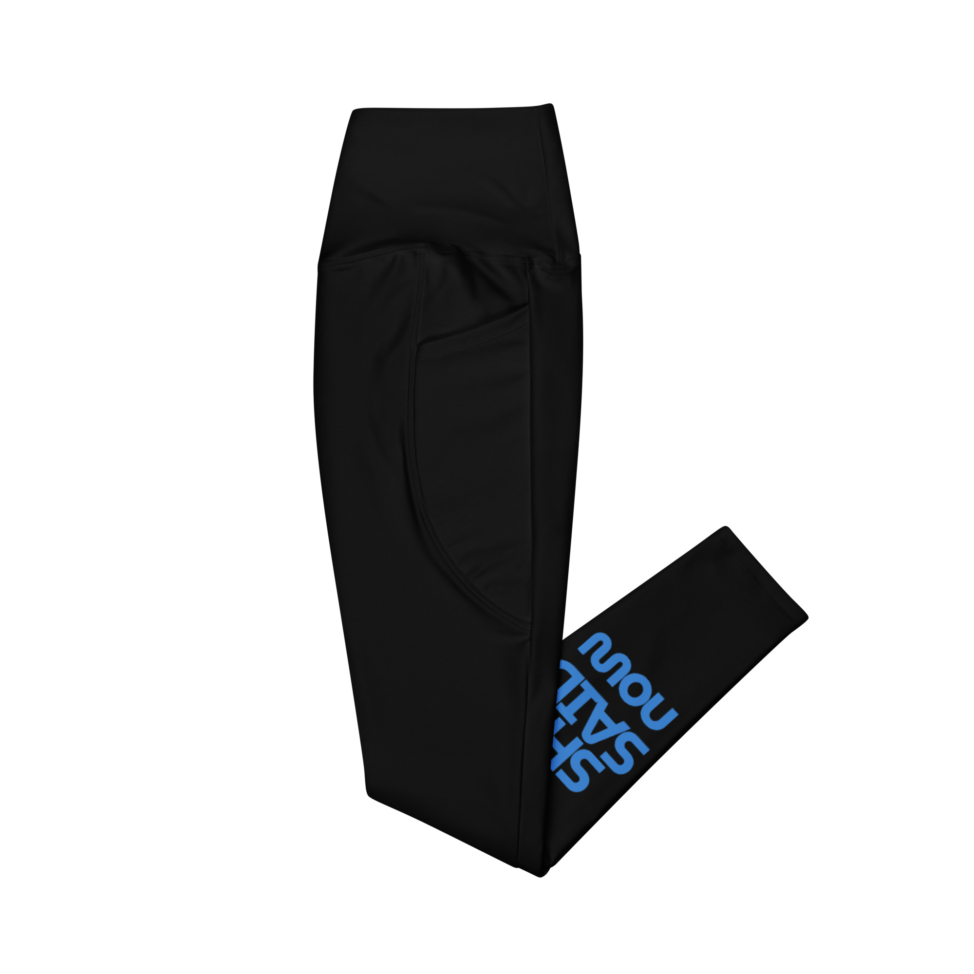Cross-Waist Pocket Statement Leggings