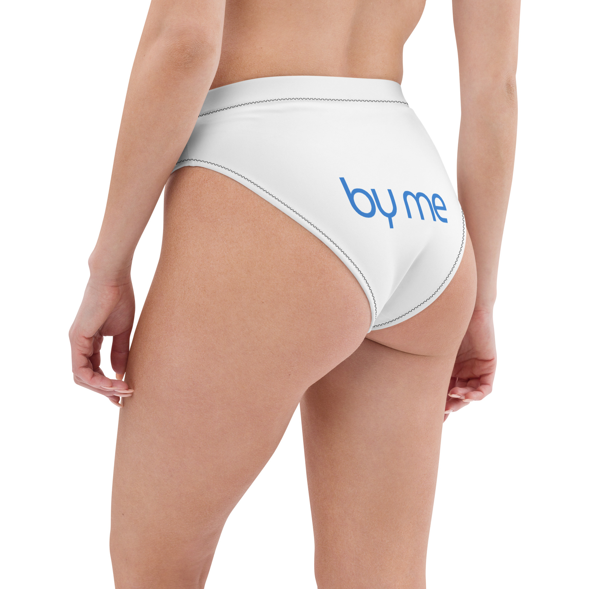 Eco-friendly high-waisted bikini bottom