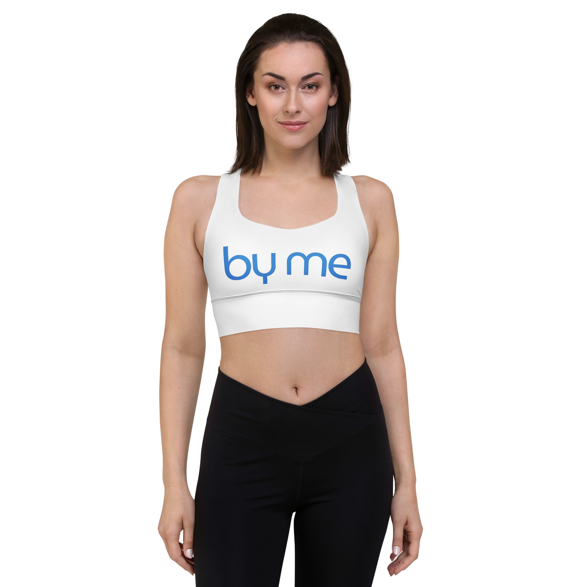 Eco-friendly longline sports bra