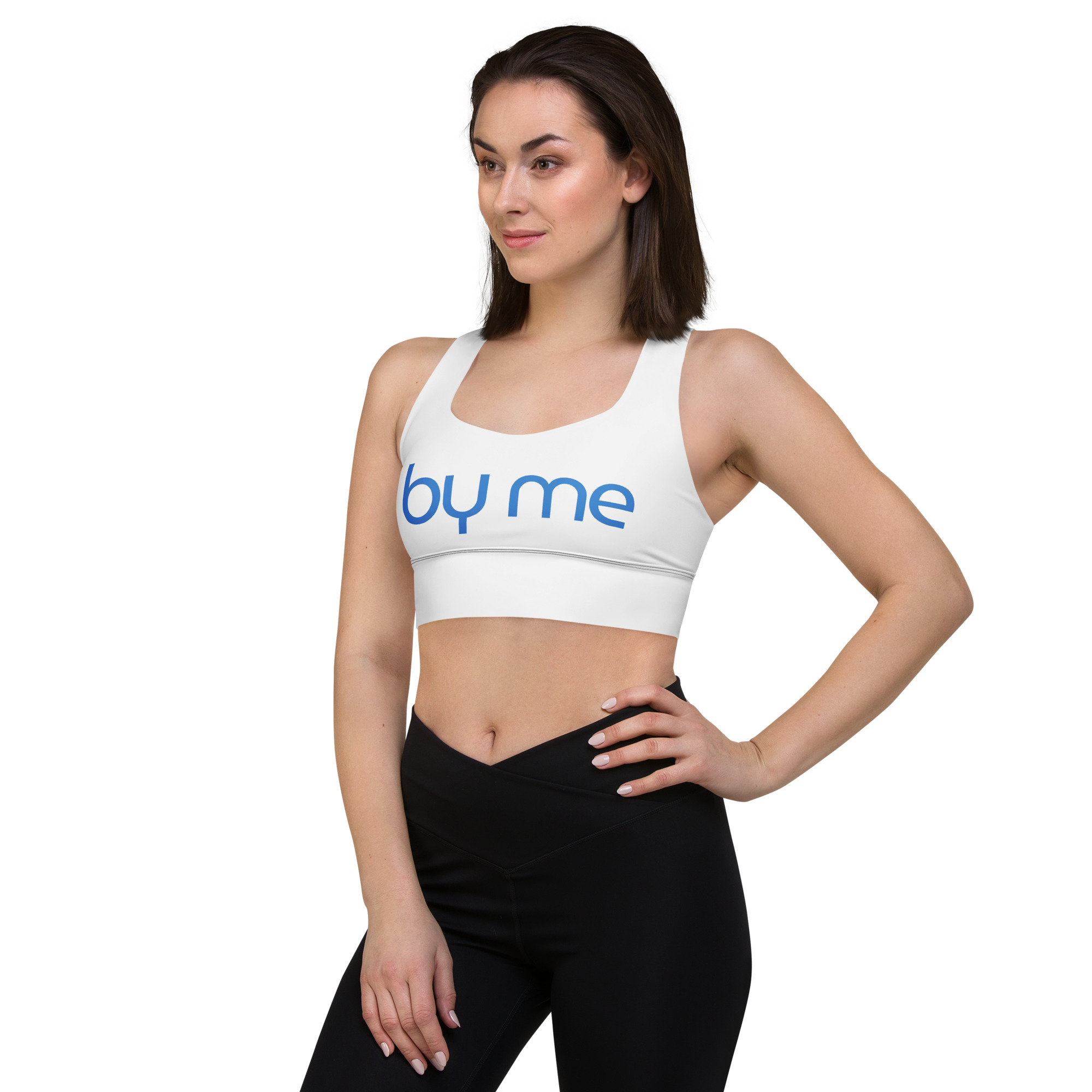 Eco-friendly longline sports bra