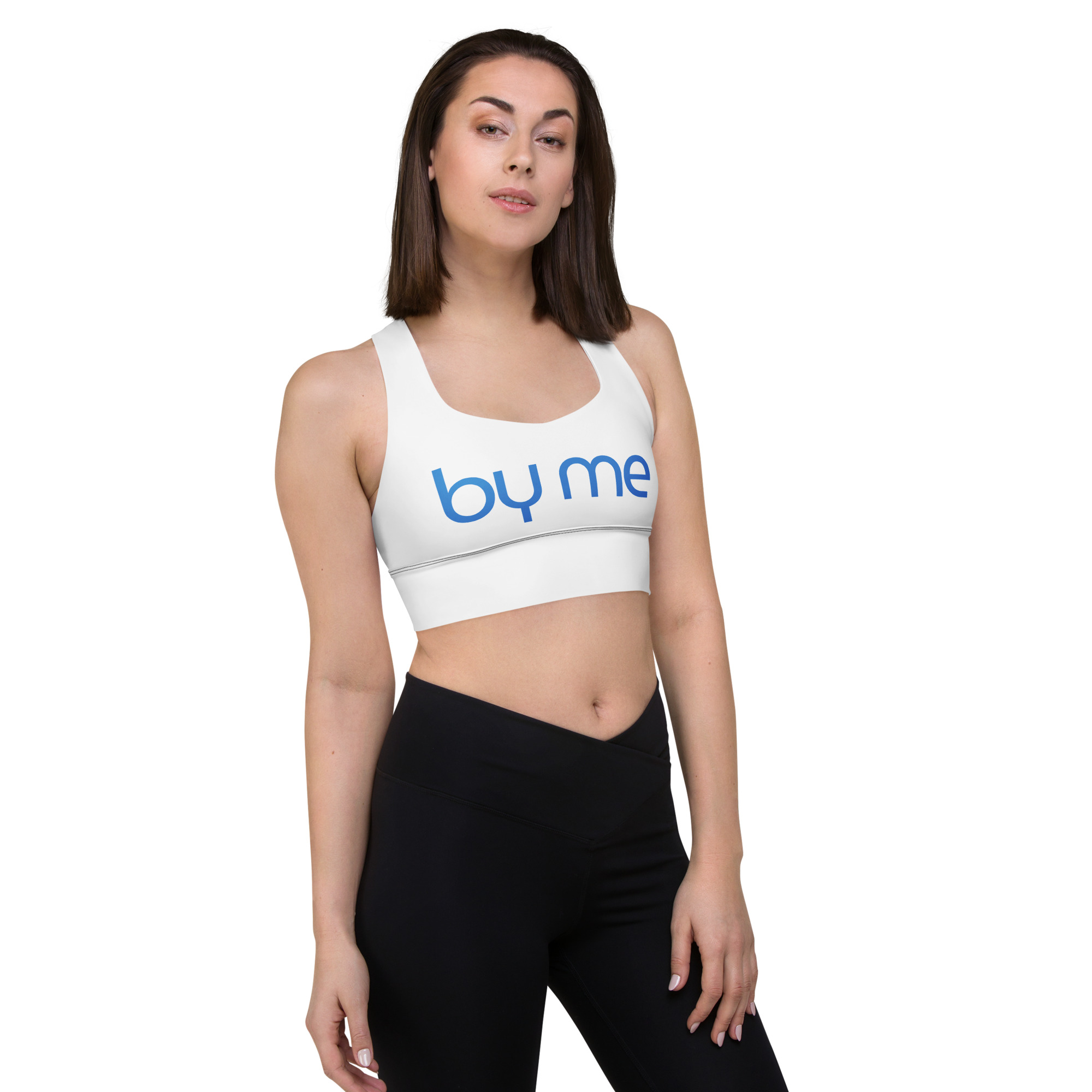 Eco-friendly longline sports bra