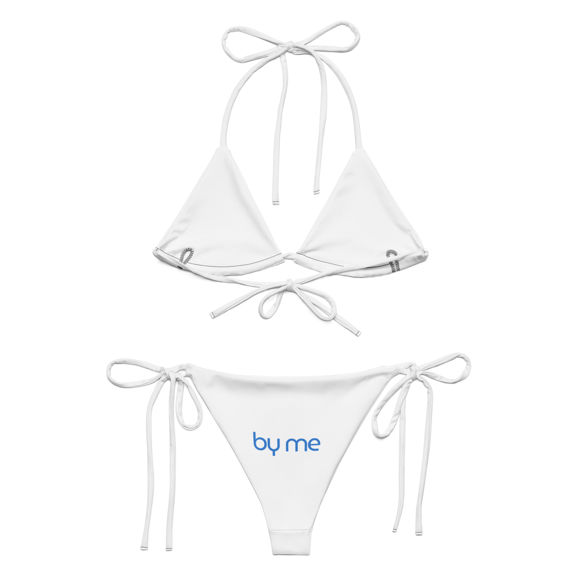Printed recycled string bikini