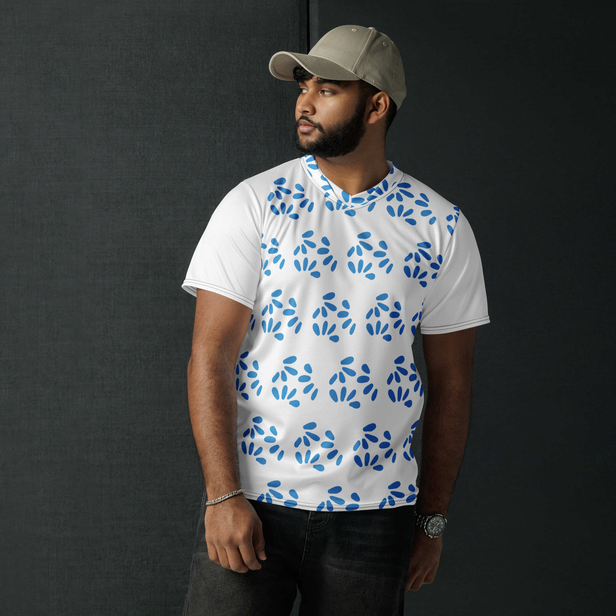 Recycled Cluster Pattern Athletic Jersey