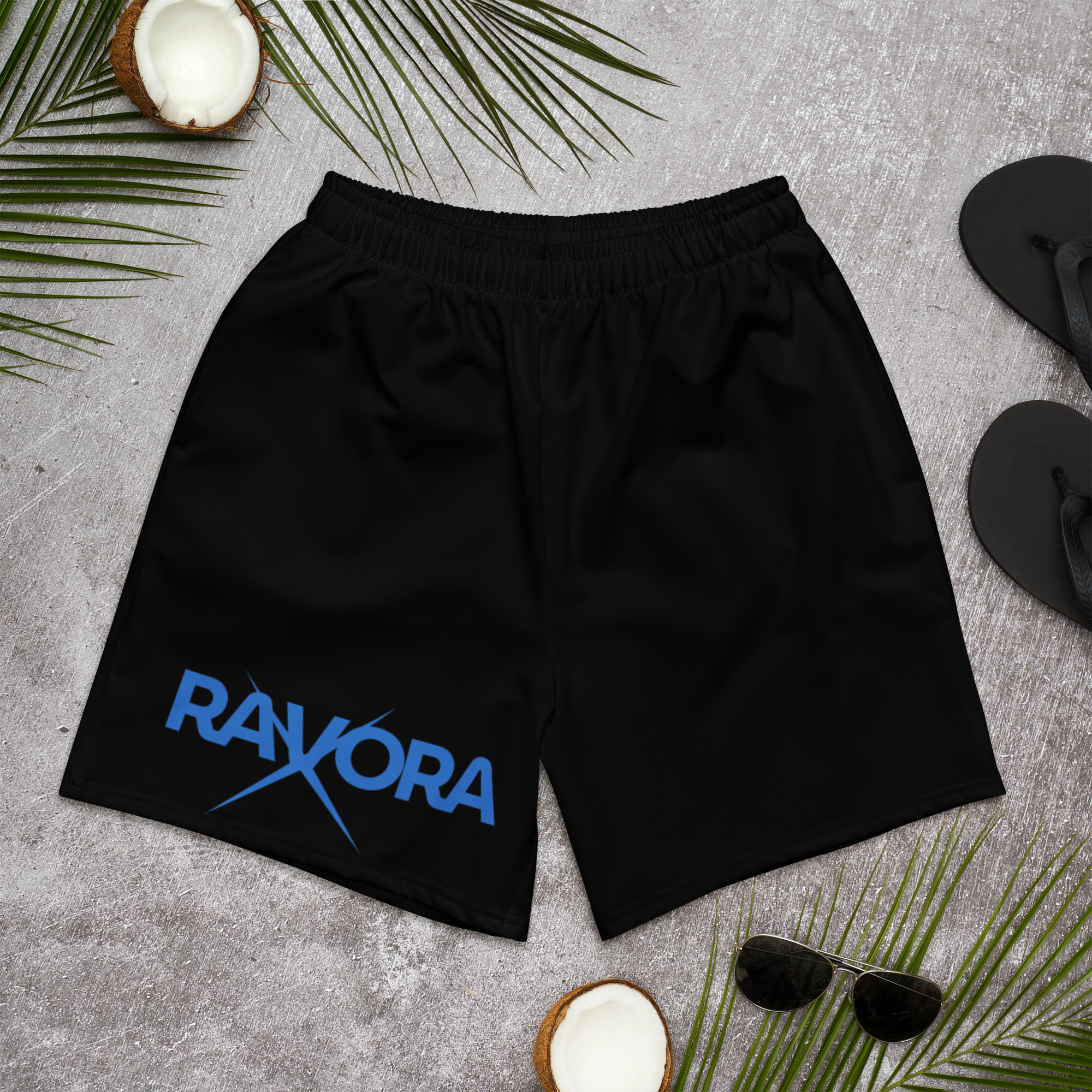 All-Over Print Athletic Long Shorts