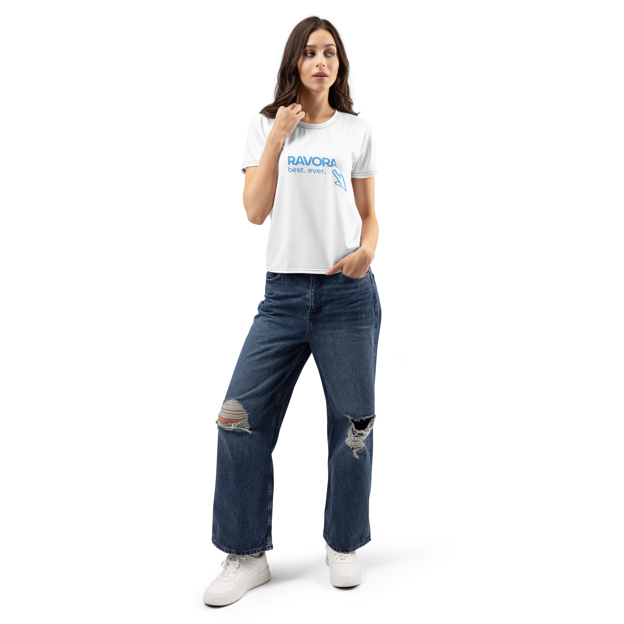 Feminine-Cut Cotton Top