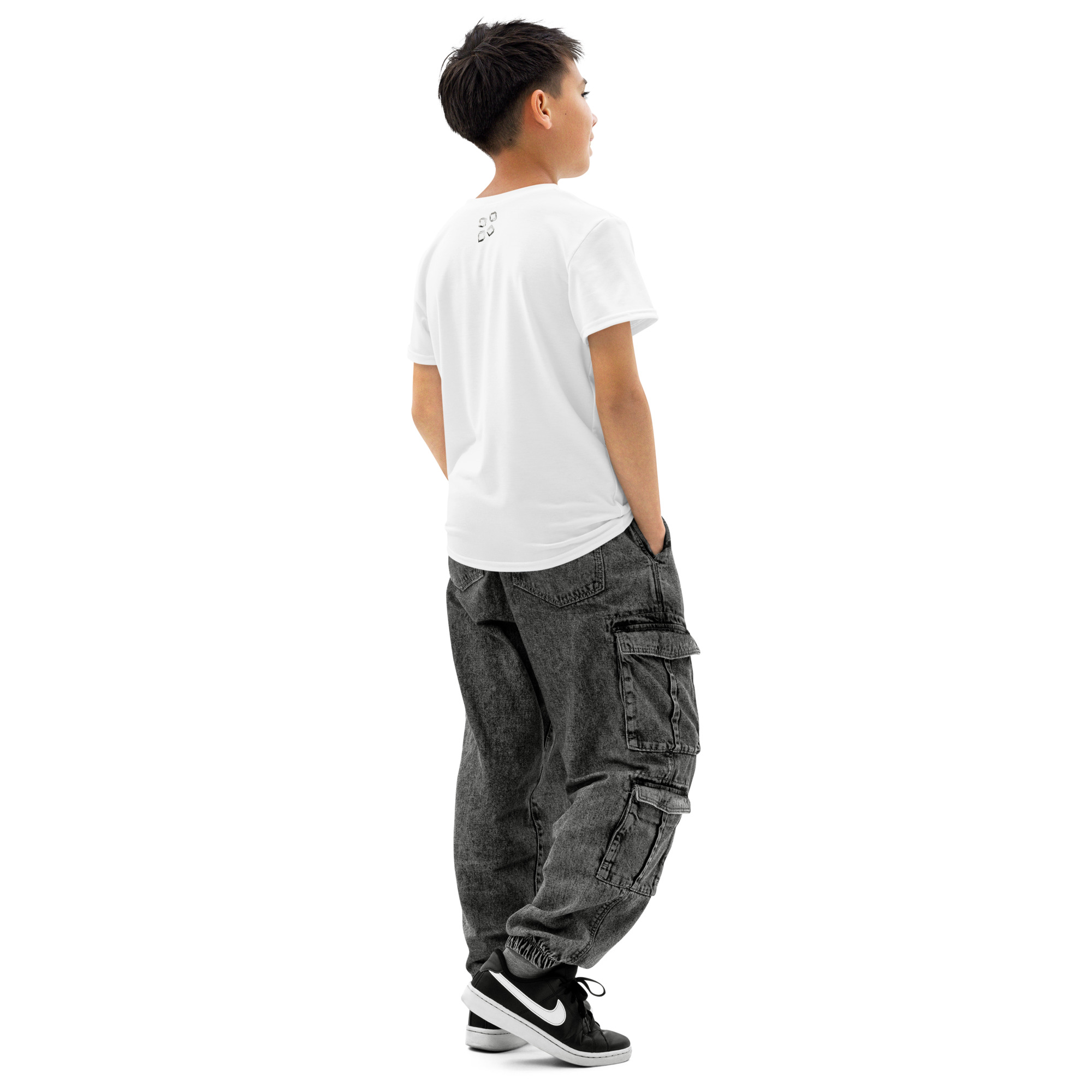 Breathable Cotton Youth Crew Neck T-Shirt for Daily Comfort