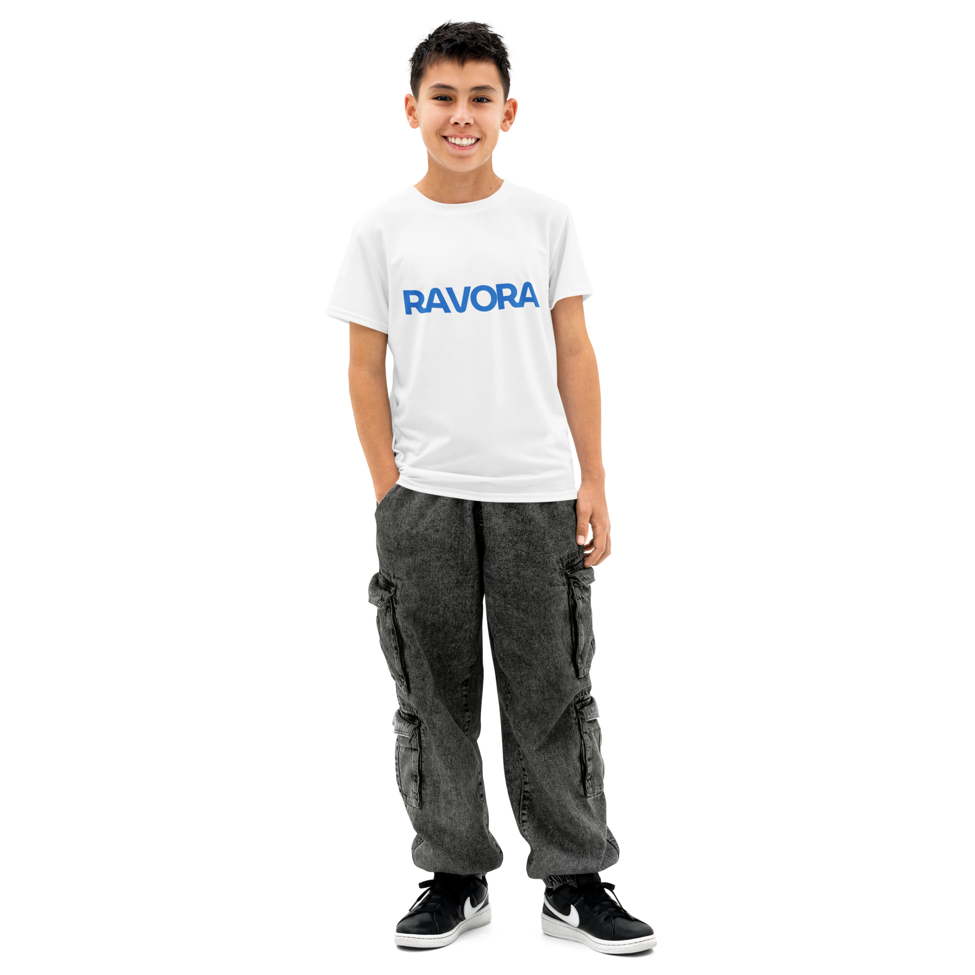 Youth Botanical Cotton Crew: High-Density Geometric Precision for a Durable, Pure-Fiber Silhouette