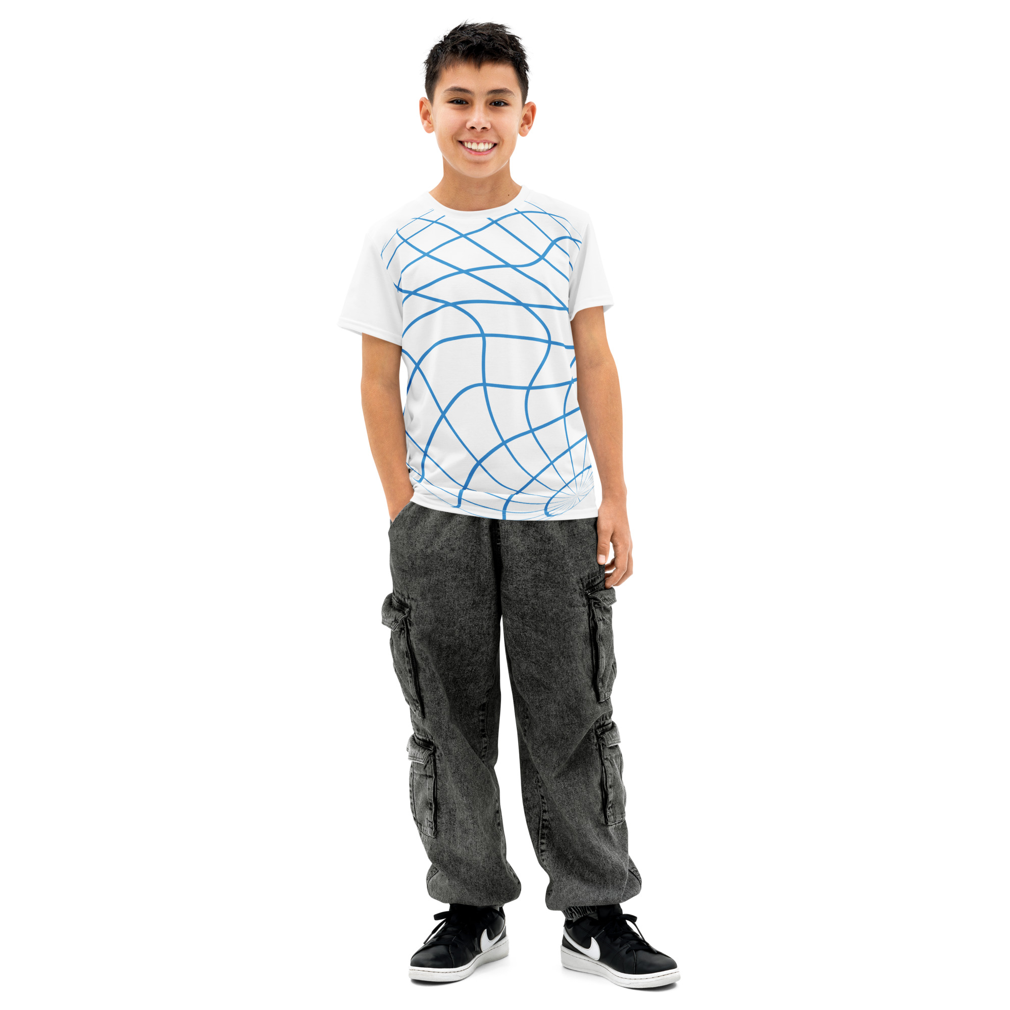 Premium Youth Breathable All-Cotton Crewneck Tee