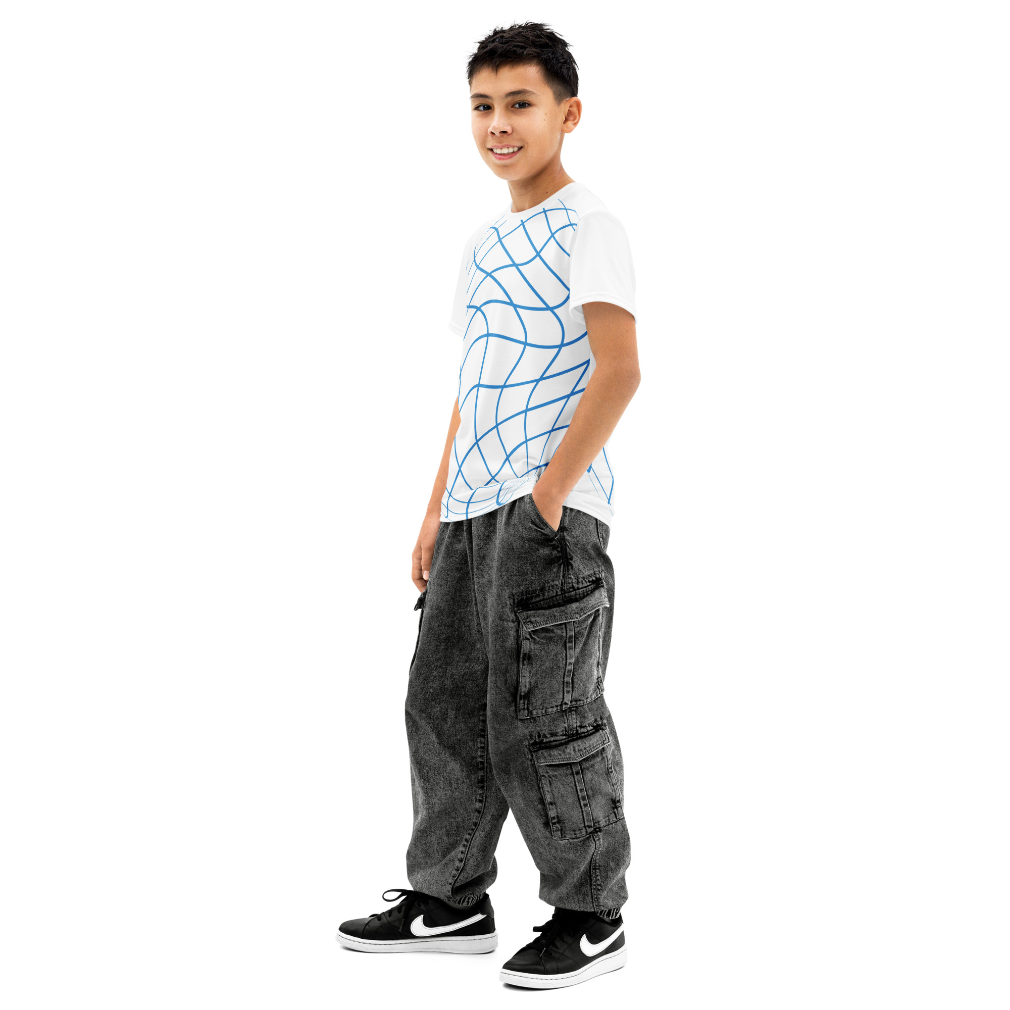Premium Youth Breathable All-Cotton Crewneck Tee