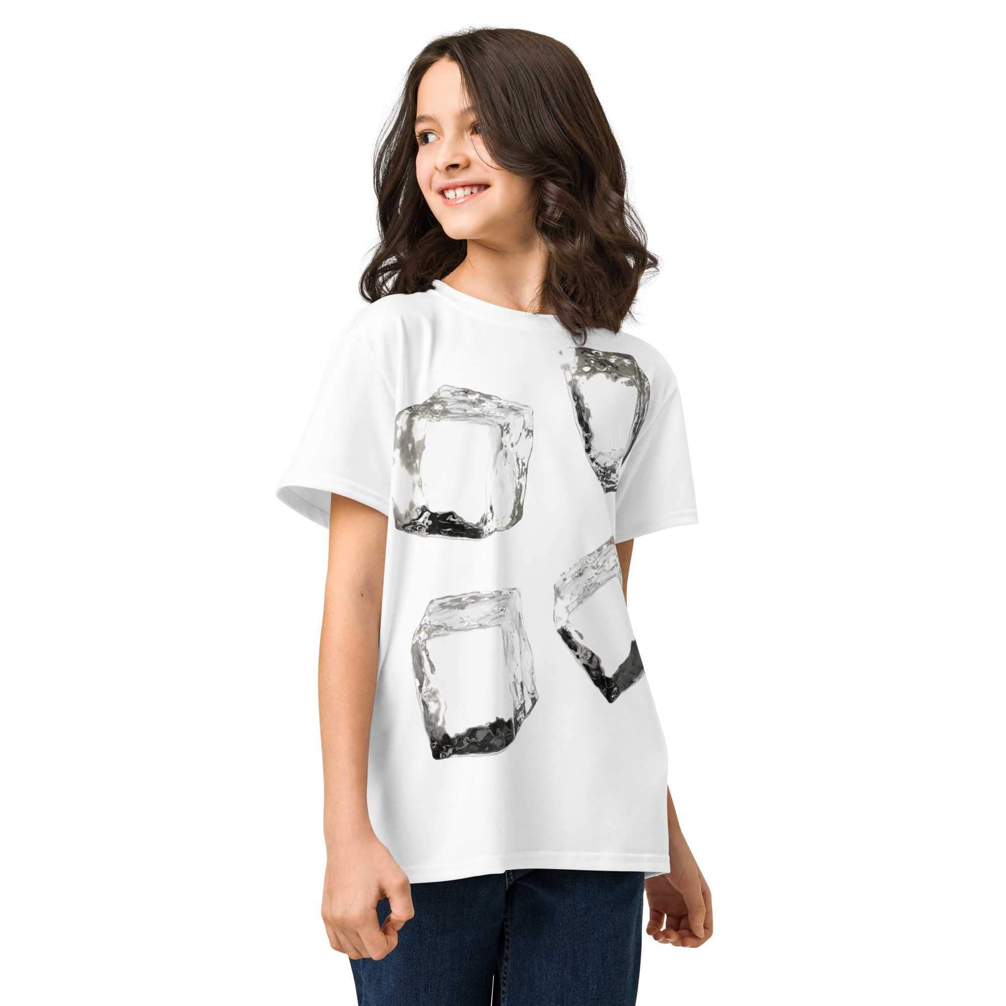 Breathable Cotton Youth Crew Neck T-Shirt for Daily Comfort