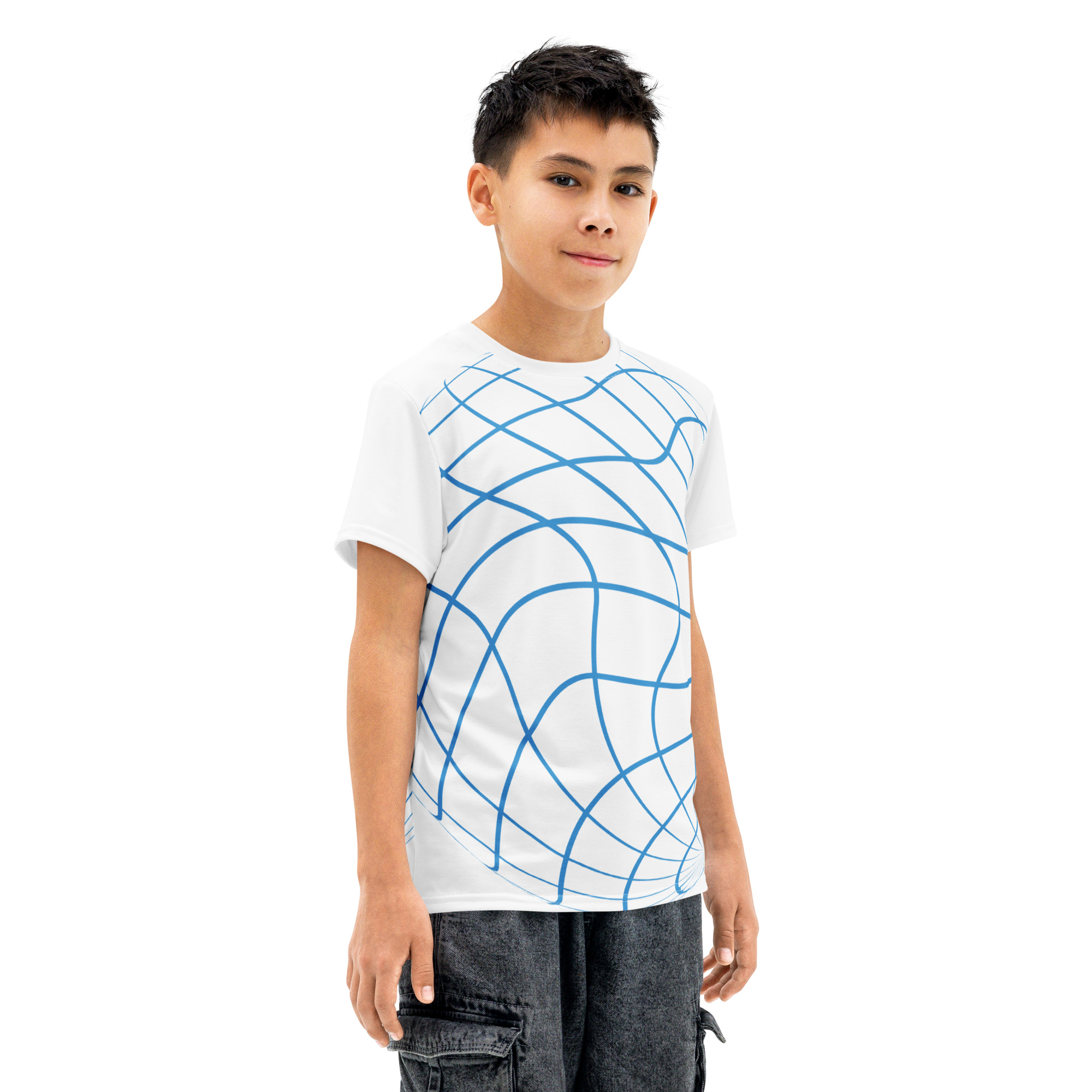 Premium Youth Breathable All-Cotton Crewneck Tee