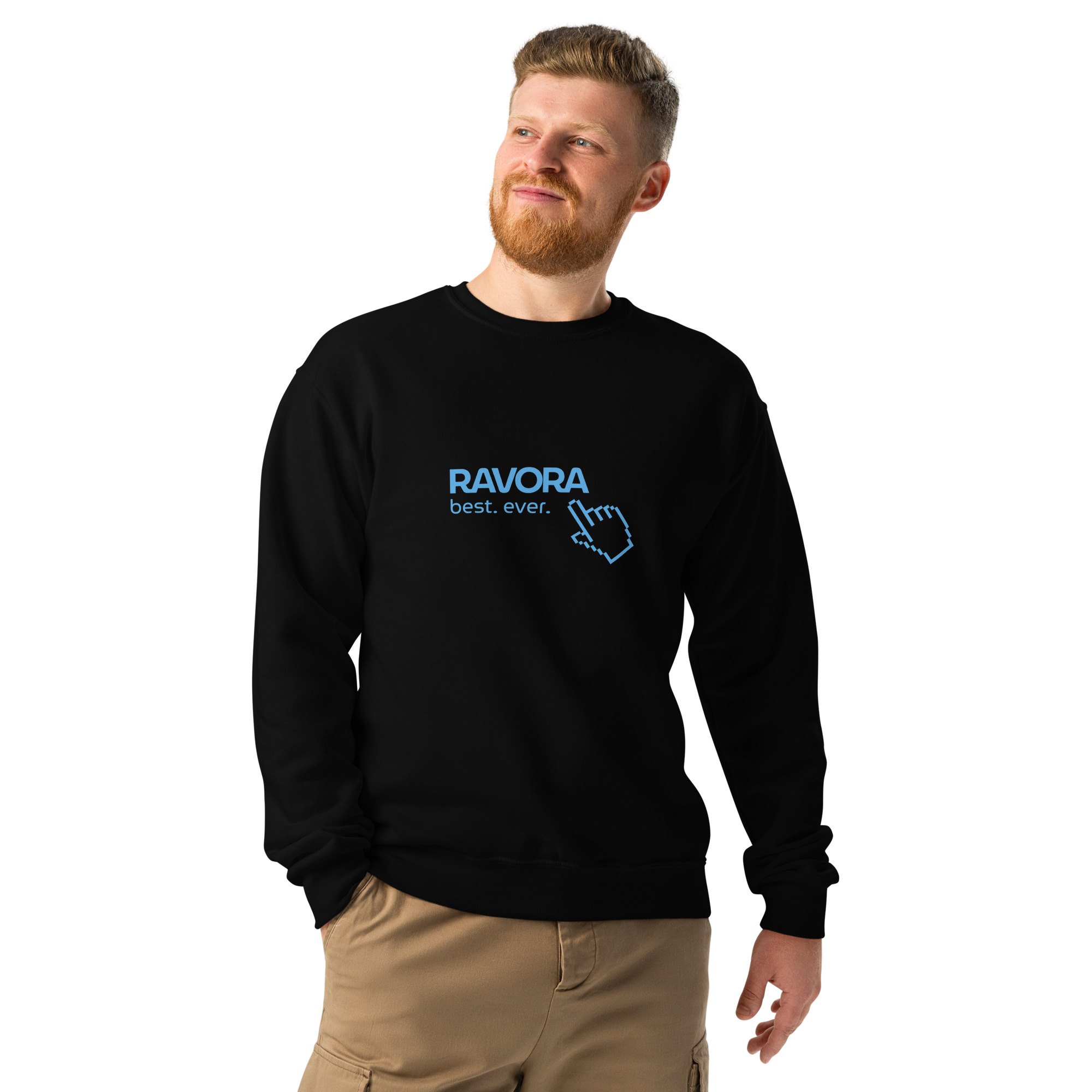 Crewneck pullover sweatshirt