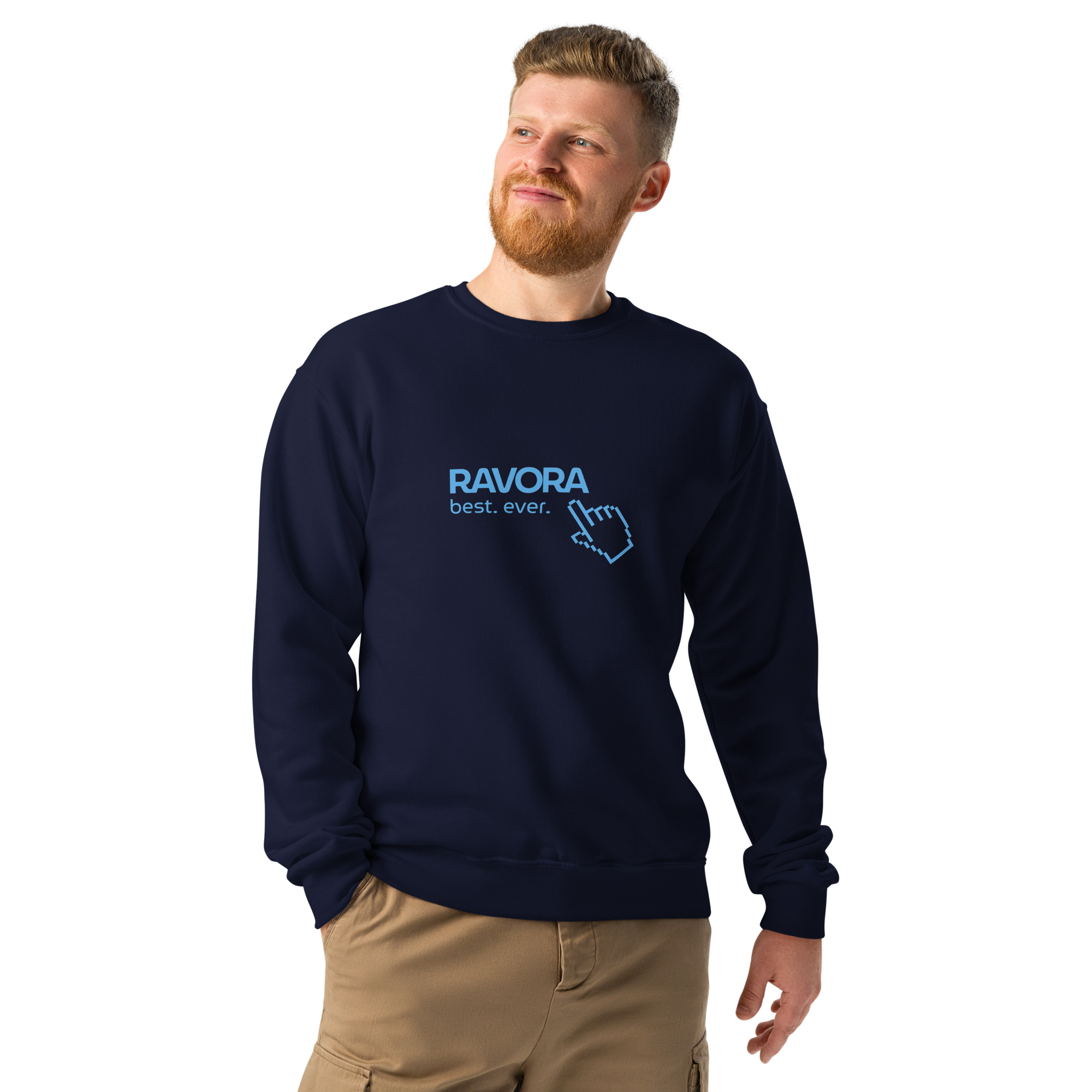 Crewneck pullover sweatshirt