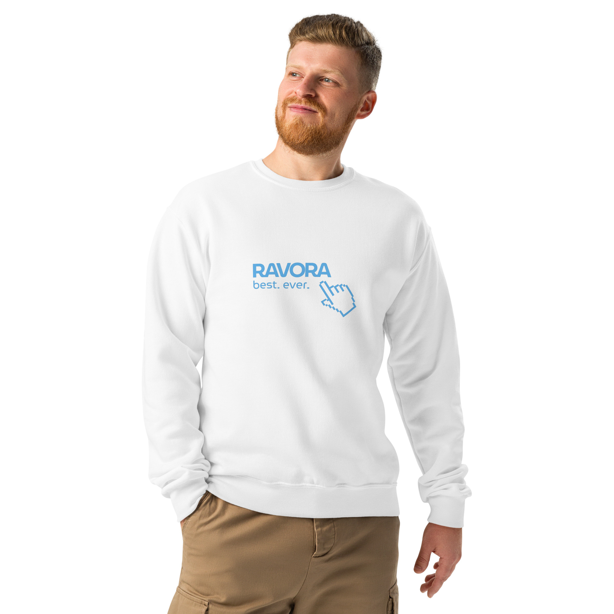 Crewneck pullover sweatshirt