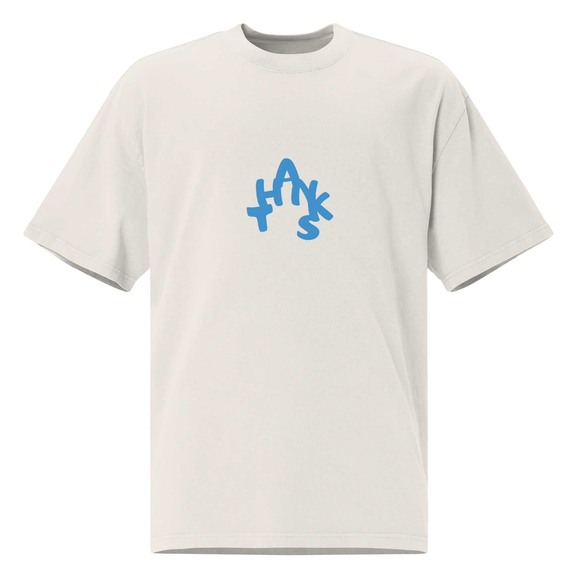 Vintage Style “Thanks” Oversized Tee