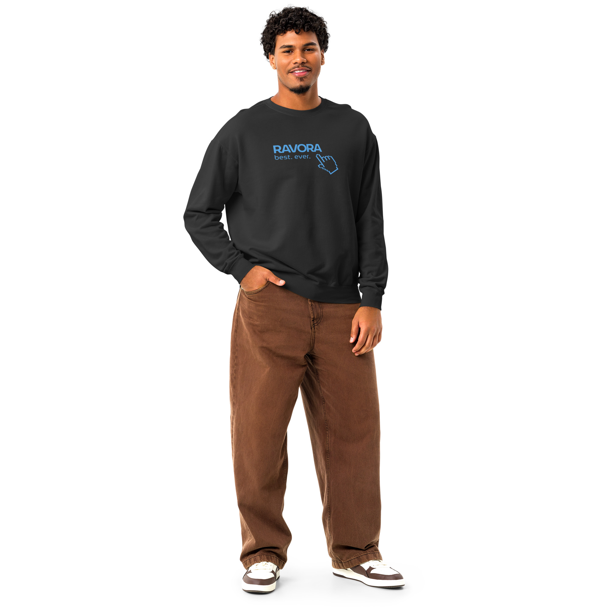 Men’s pigment-dyed fleece sweatshirt